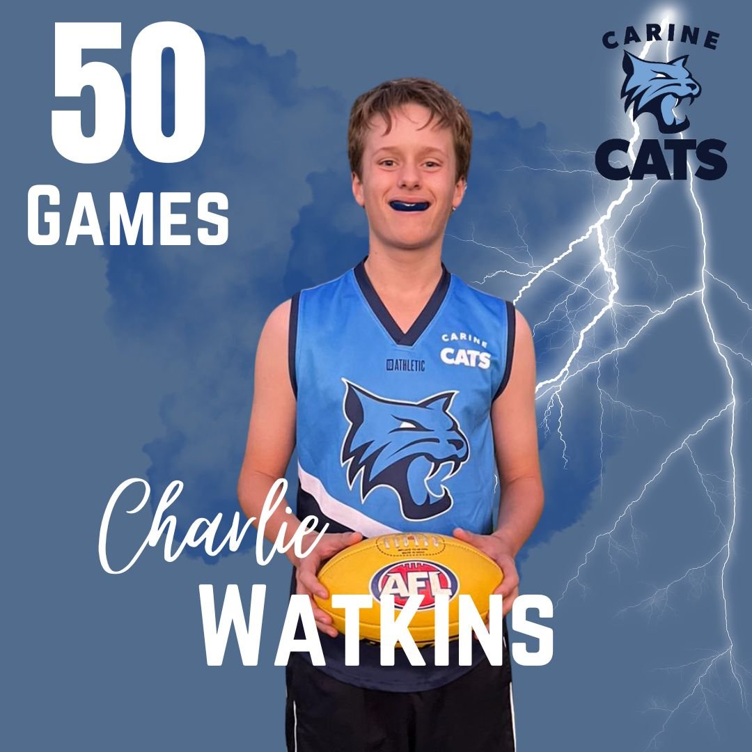 Congratulations on your 50th game Charlie!!