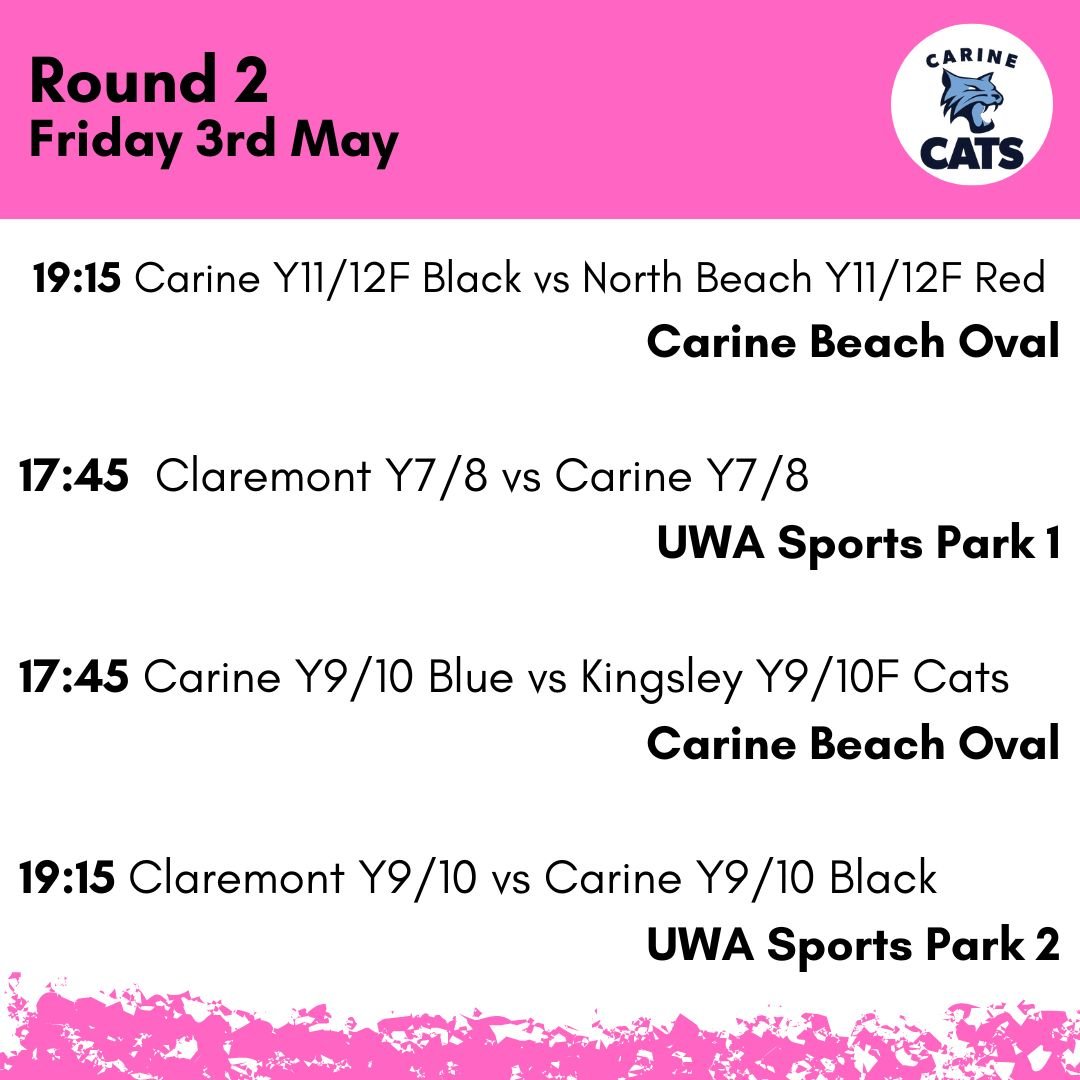 Round 2 kicks off tomorrow and we're excited!! Check out the fixtures and get ready to cheer on your teams! Remember to check PlayHQ for any updates or changes.