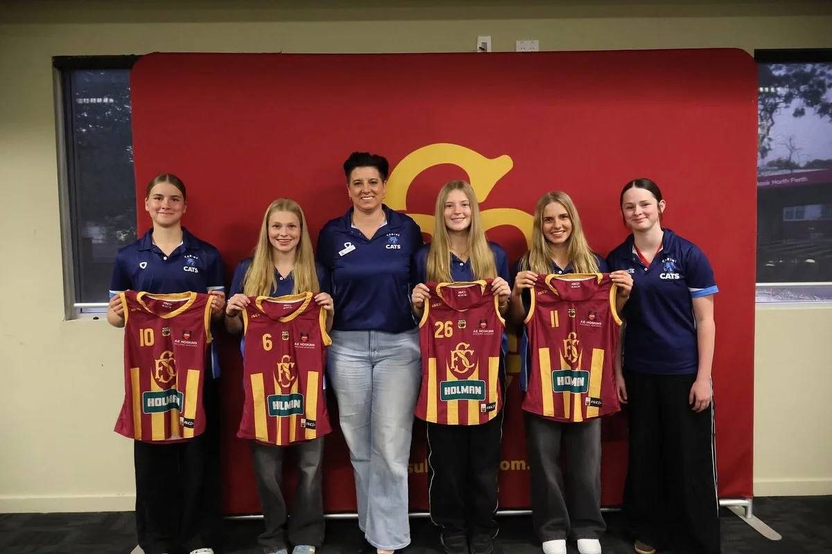 Congratulations to our Carine girls who received their Subiaco Development Squad guernseys! 🙌 After 8 weeks of training, the squad has been finalised to 32 players, and we&rsquo;re thrilled to see such strong Carine representation.

👏 Dakoda Stent
