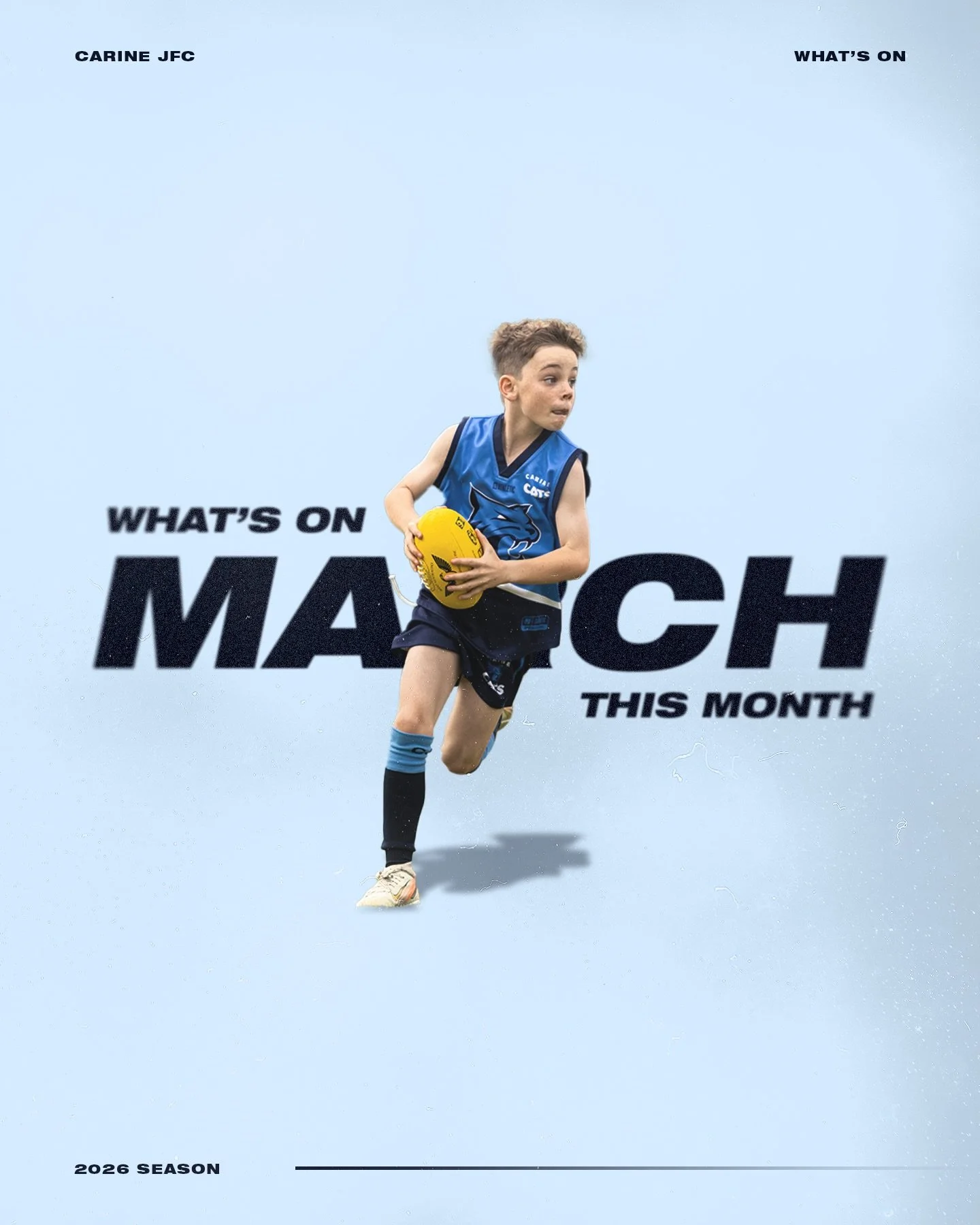 MARCH 2026

A big month ahead at Carine JFC. Here&rsquo;s what&rsquo;s coming up:

&mdash;

&bull; Casino Evening Fundraiser

📅 Saturday, 7 March
⏰ From 6:00pm
📍 North Beach Cricket Club

A glamorous casino-style night supporting the Year 10 Melbou