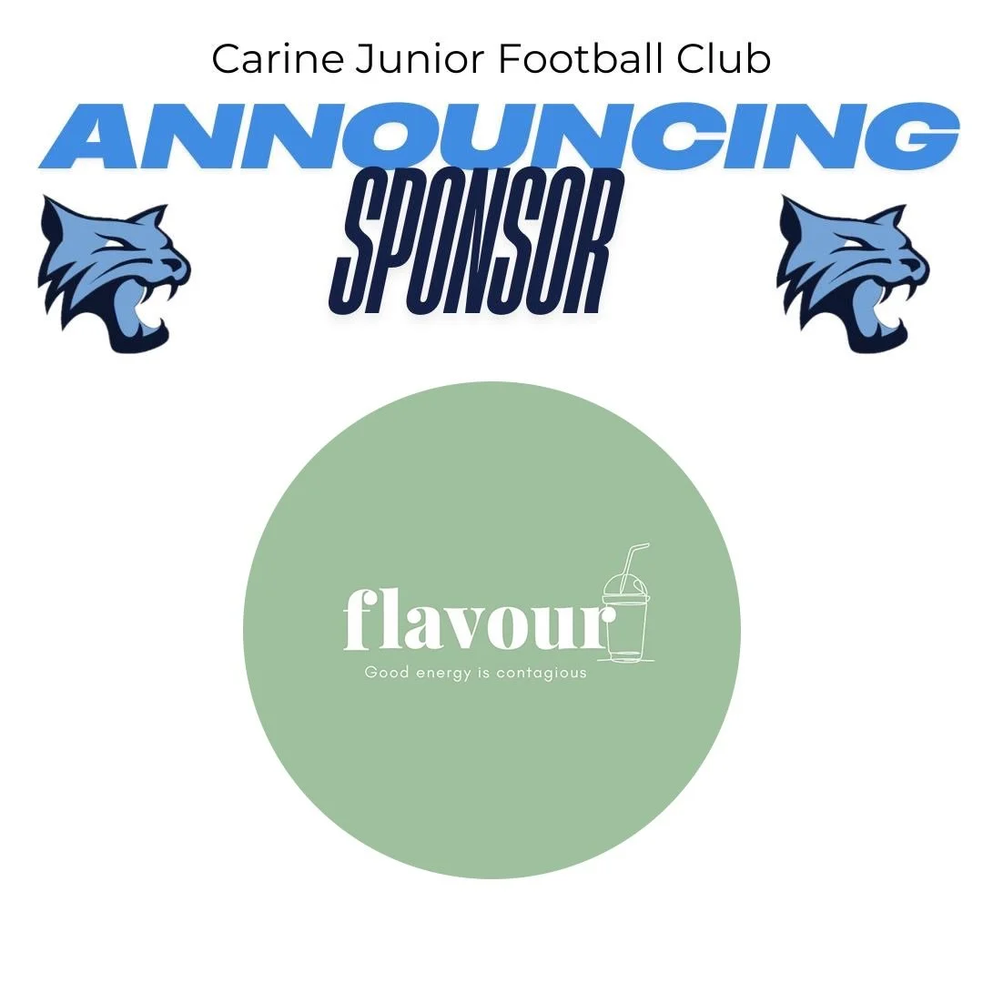 🍎 Thank You, Flavour Greenwood! 🥤

We&rsquo;re grateful to Flavour for their continued support of Carine JFC through the generous donation of gift cards for our player awards.

Contributions like this help us recognise and celebrate our players acr