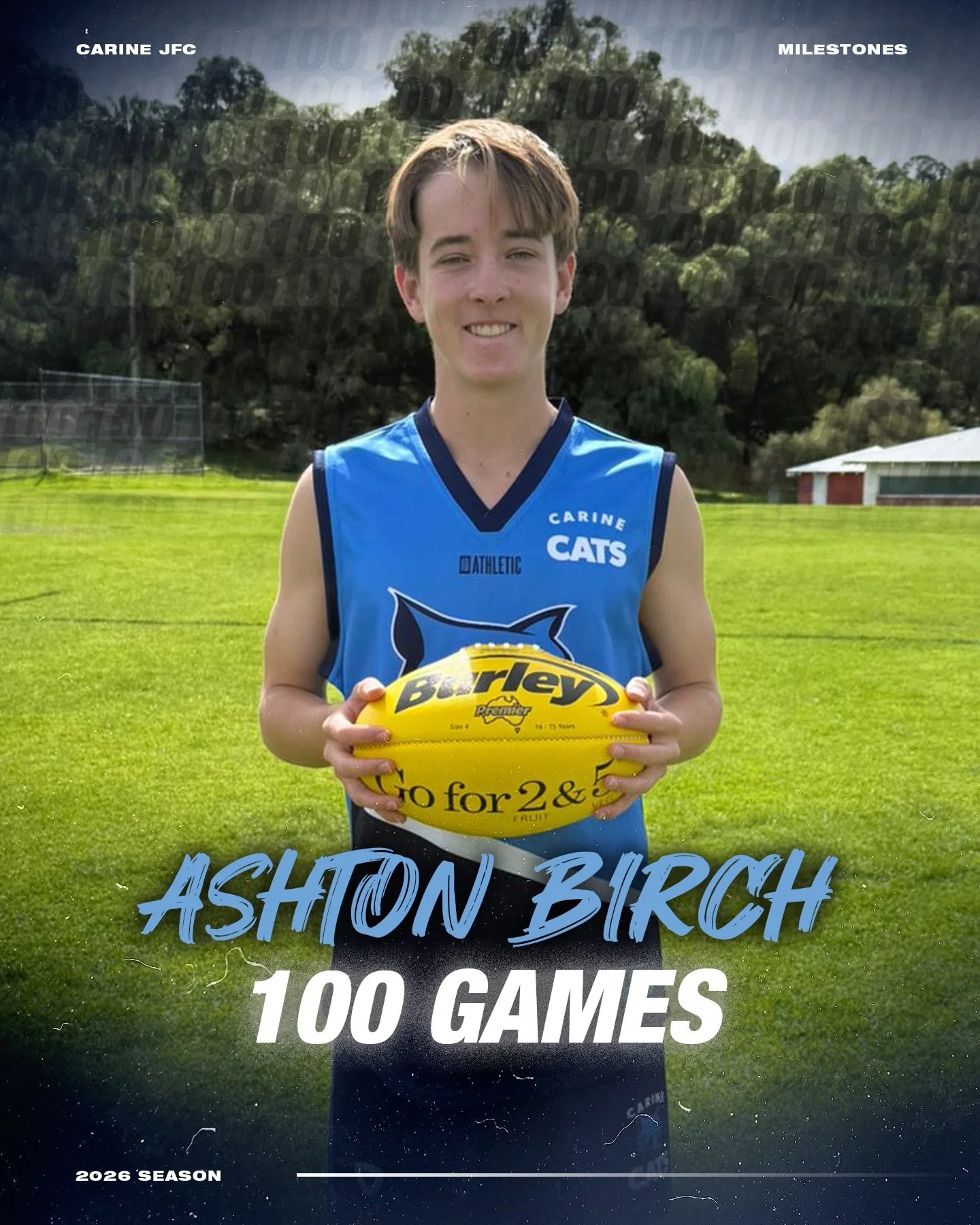 Ashton starting the 2026 season off with a bang, playing his 100th game! A massive accomplishment, Ashton! 1️⃣0️⃣0️⃣