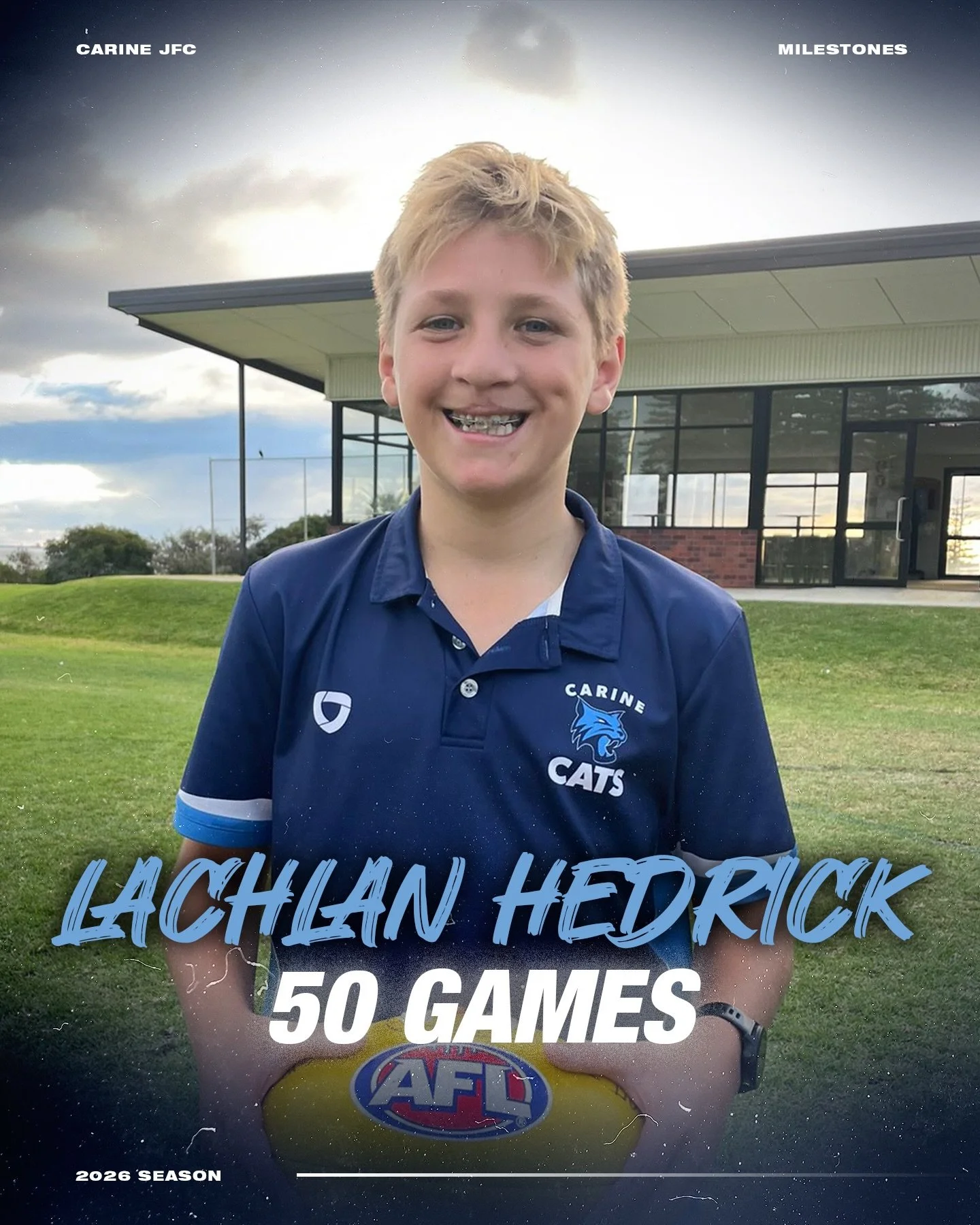 50 games for Lachlan in Round 4! Congratulations! 5️⃣0️⃣