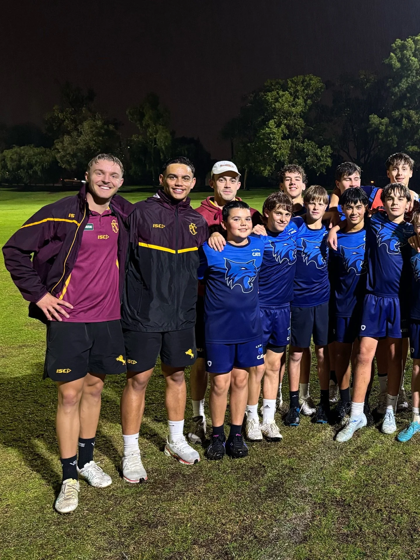 What an inspiring week it&rsquo;s been for our Carine Cats!

To round the week out, Subiaco Football Club players Jay Neindorf, Ollie Moeauri and Wil Hickmott joined our Y09 boys team at training, sharing their experience and getting involved in some