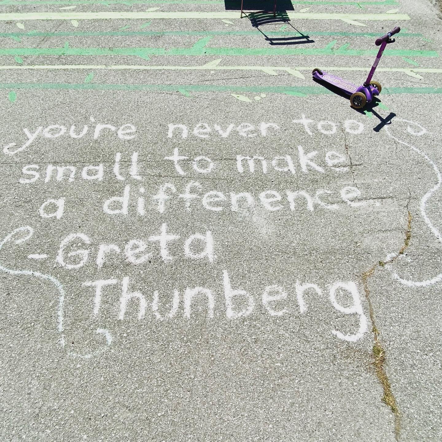 &ldquo;You&rsquo;re never too small to make a difference.&rdquo; 

Sometimes the world feels too big, too fast, and too grand to make a ripple. 

Thank you to @cheerfulcascade for sprinkling joy and hope in the neighborhood. ❤️