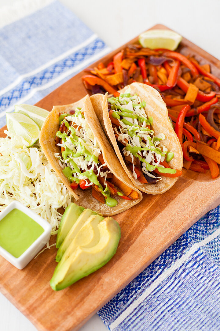 20 Minute Meals with Trader Joes: Sweet Potato Fajitas with Cilantro ...
