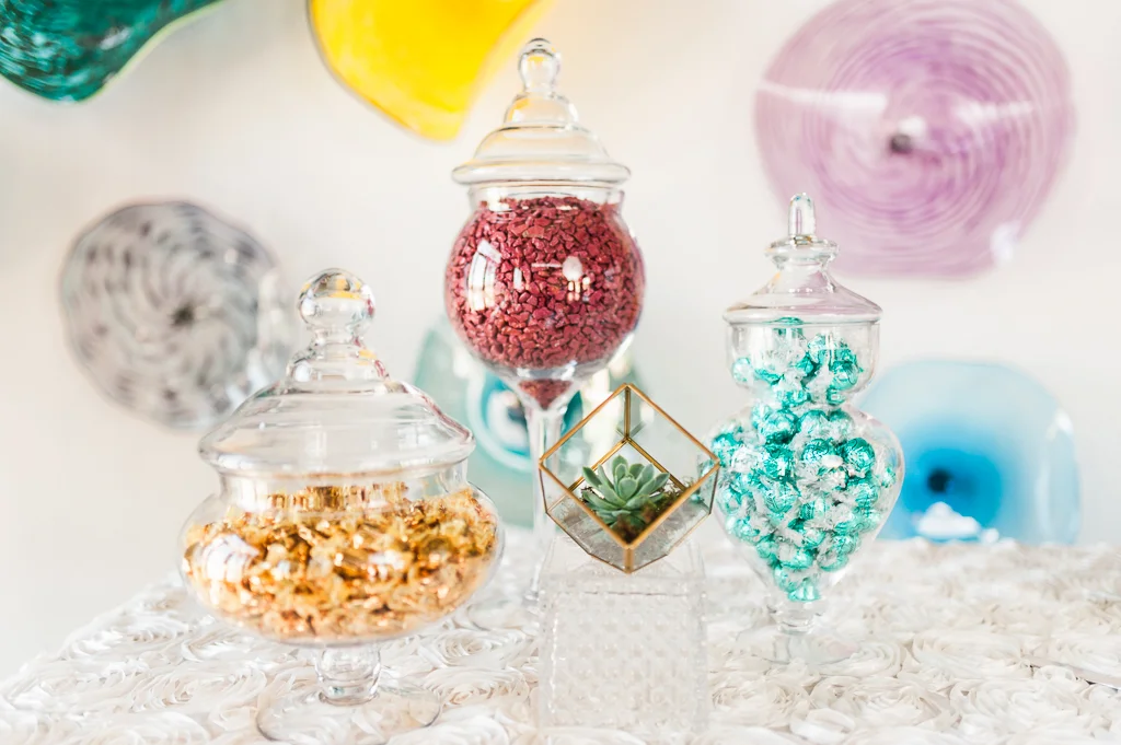 Candy Buffet at Third Degree Glass Factory Wedding