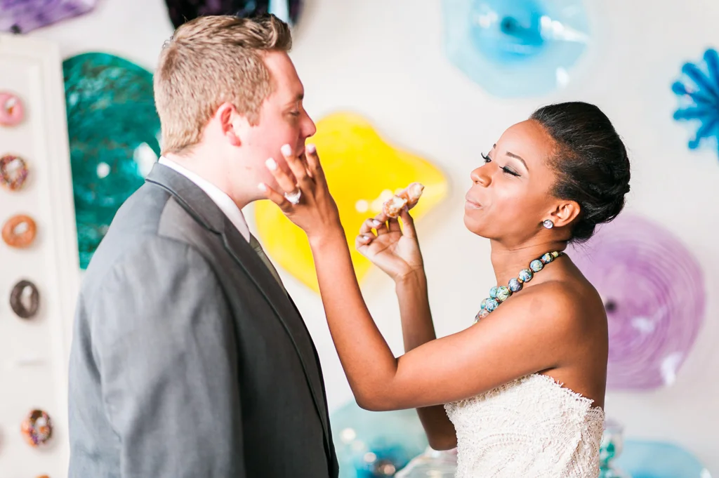 Candy Buffet at Third Degree Glass Factory Wedding