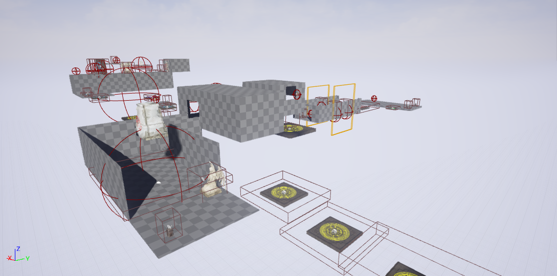 Peasantree is a 3d platformer wherein the player must utilize three different types of magic to navigate the level. Blue magic causes inert objects to move, yellow magic causes invisible objects to appear, and red magic causes moving objects to slow down their motion. The player may charge up their magic from the glowing altars throughout the level, but the magic will naturally decay over time and as they use it -- therefore, in order to evade all the dungeon's tricks and traps, the peasant must maneuver wisely!