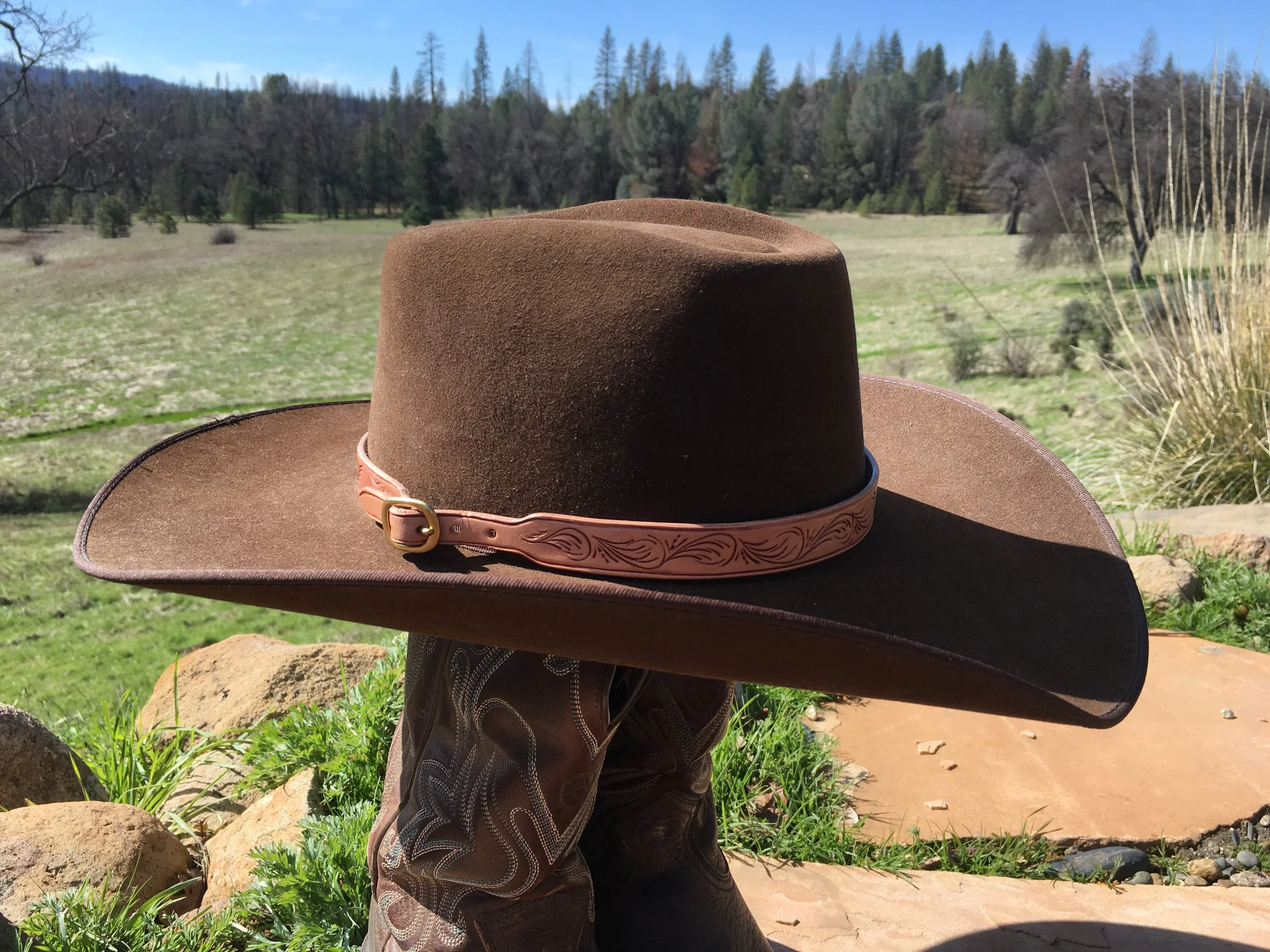 Custom Leather Hat band
