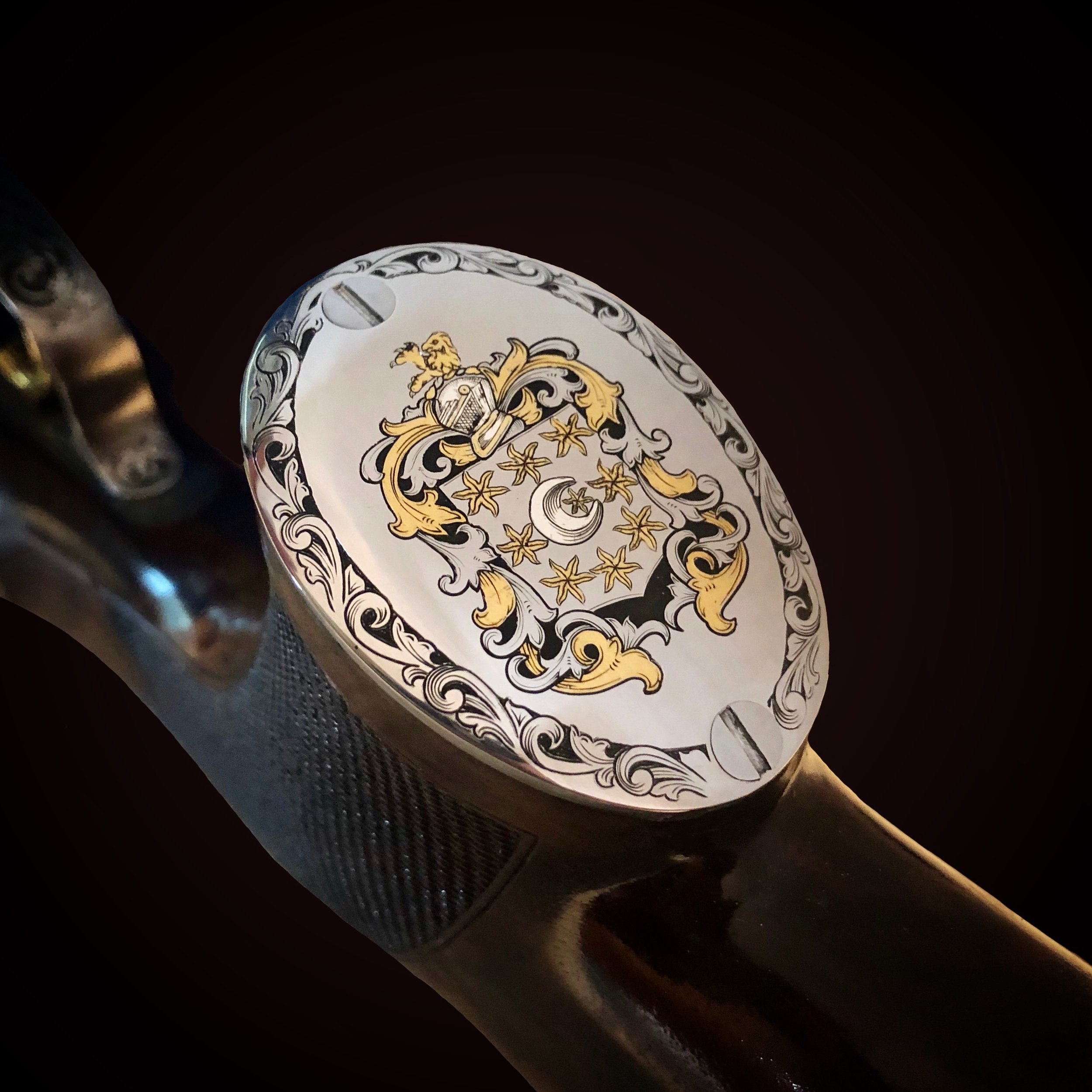 Hand Engraved Blaser F3 Grip Cap