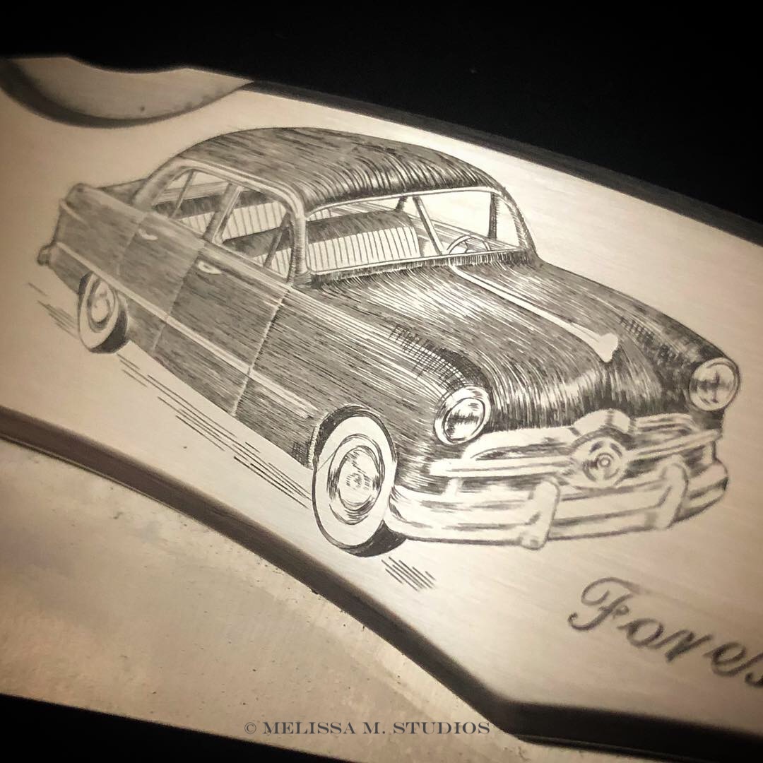 Hot Rod Engraving | Ford Shoebox