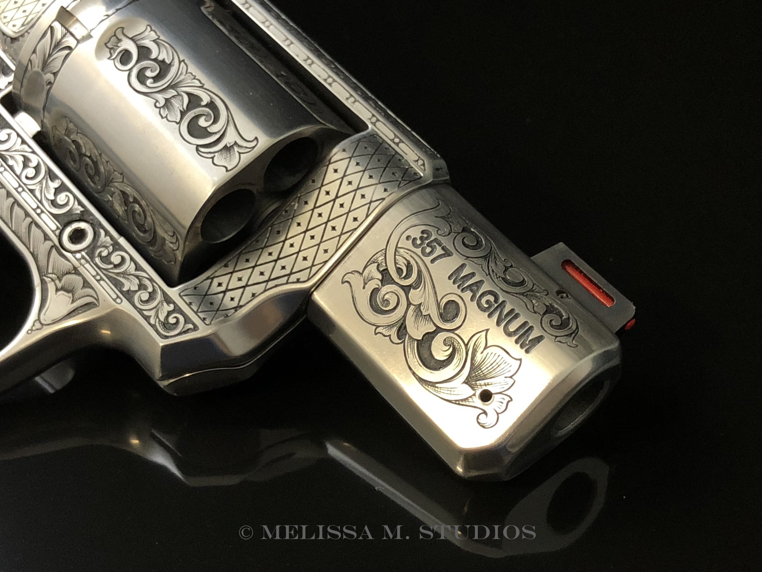 .357 Magnum Revolver Barrel Engraving