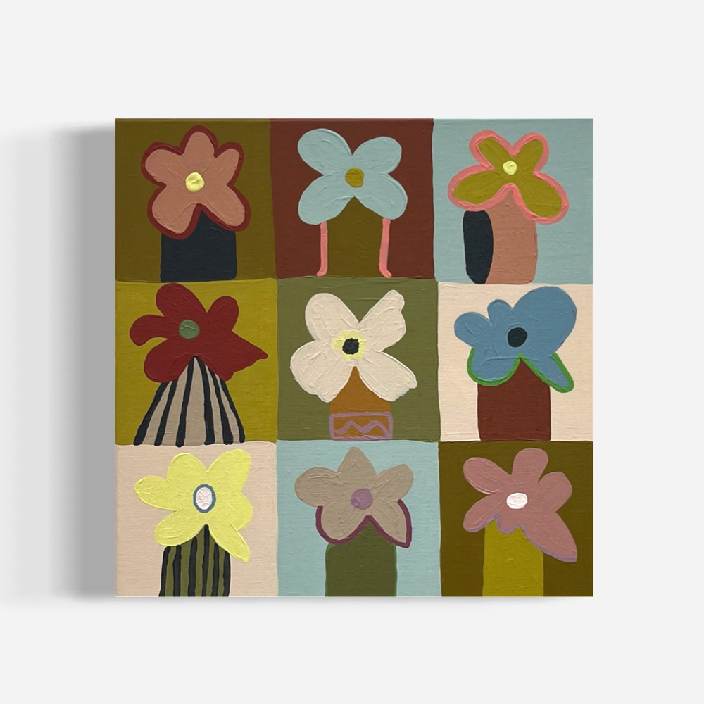 Playful Blooms and Floral Vases in Quirky Style — Erica Avila Art