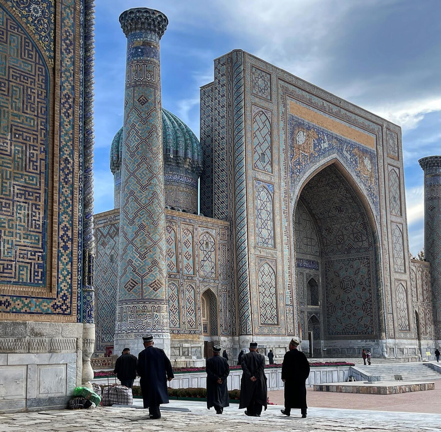 Nothing can prepare you for this sight, as Registan Square is spectacular and simply takes your breath away with its grandeur and beauty. 

Located in the centre of Old Samarkand, and showcasing incredible architecture and tile work. These buildings 