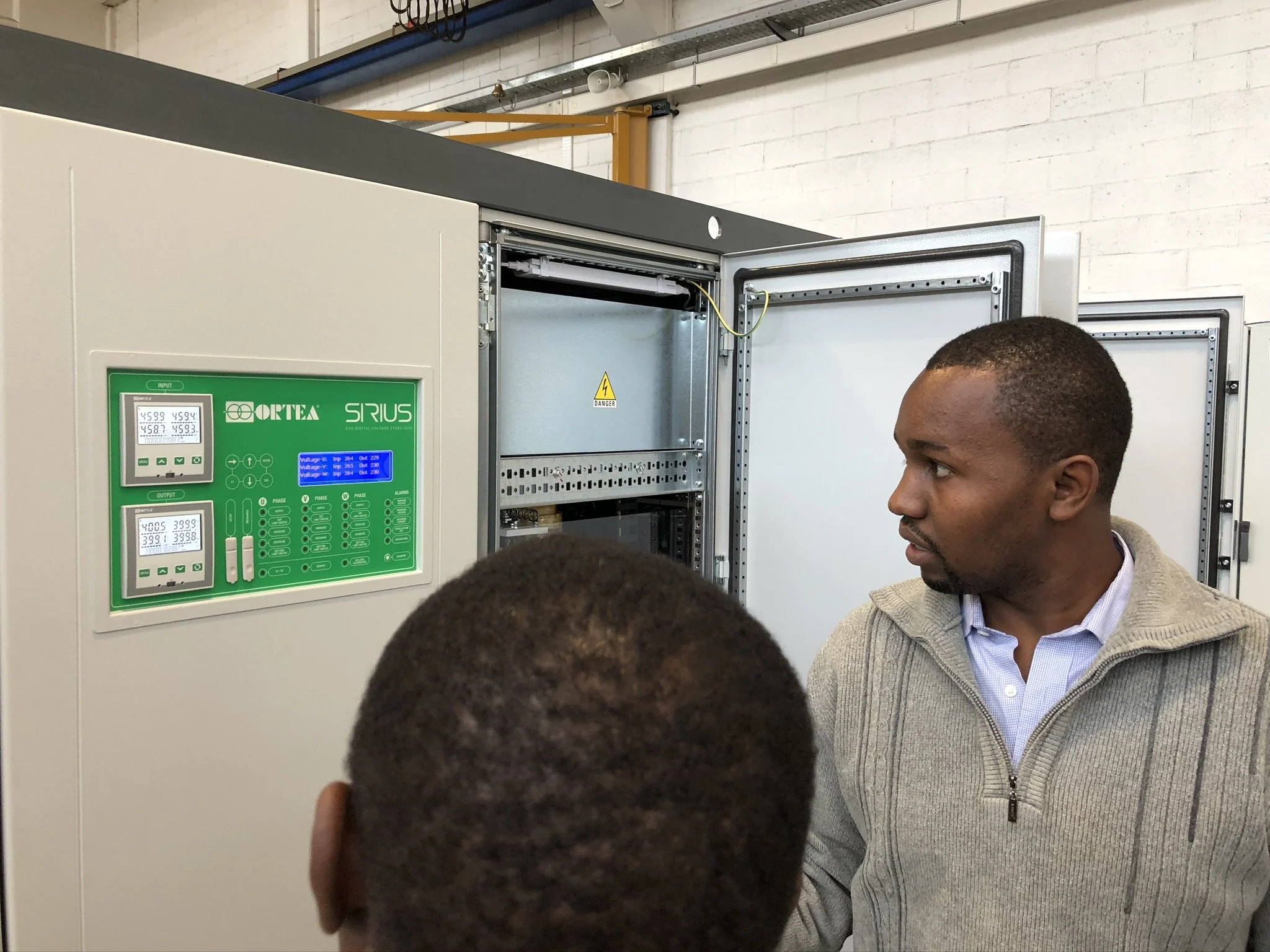 January 2018, NSSF Tourist Hotel, Mwanza Project Team Factory visit to Ortea SpA - Automatic Voltage Stabilisers