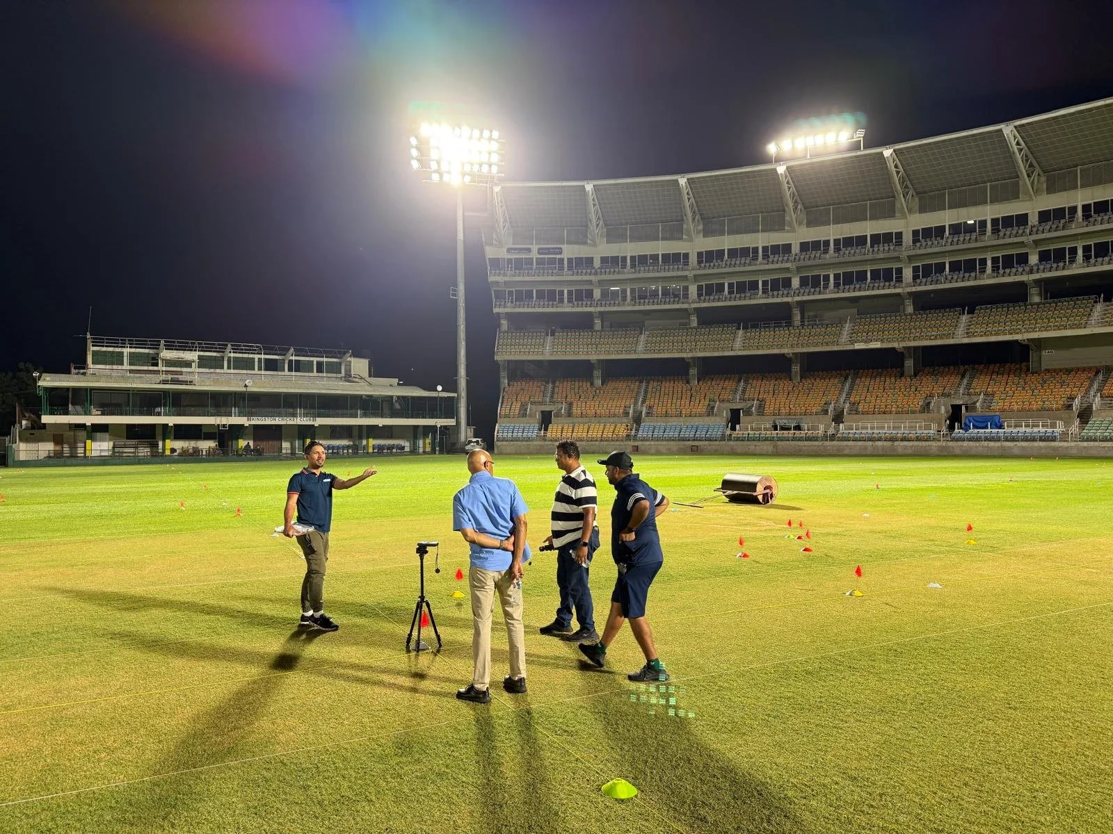 July 2025, Commissioning of new LED Floodlighting by Thorn Lighting to HD Broadcast standards at Sabina Park (home of the West Indies Cricket team), Kingston, Jamaica