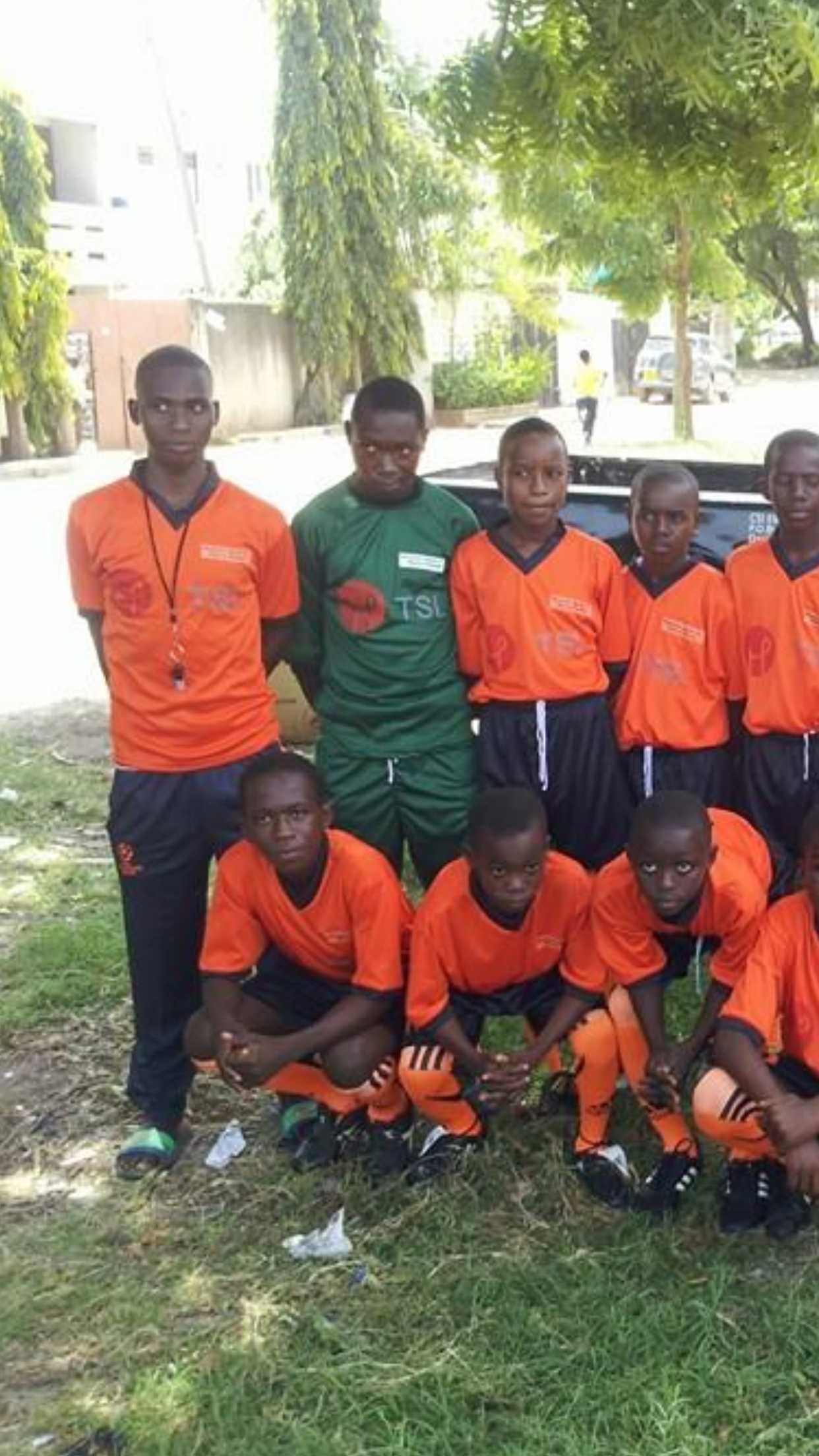 October 2014, Donation of Football Kits to Msasani Junior FC, Dar es Salaam, Tanzania