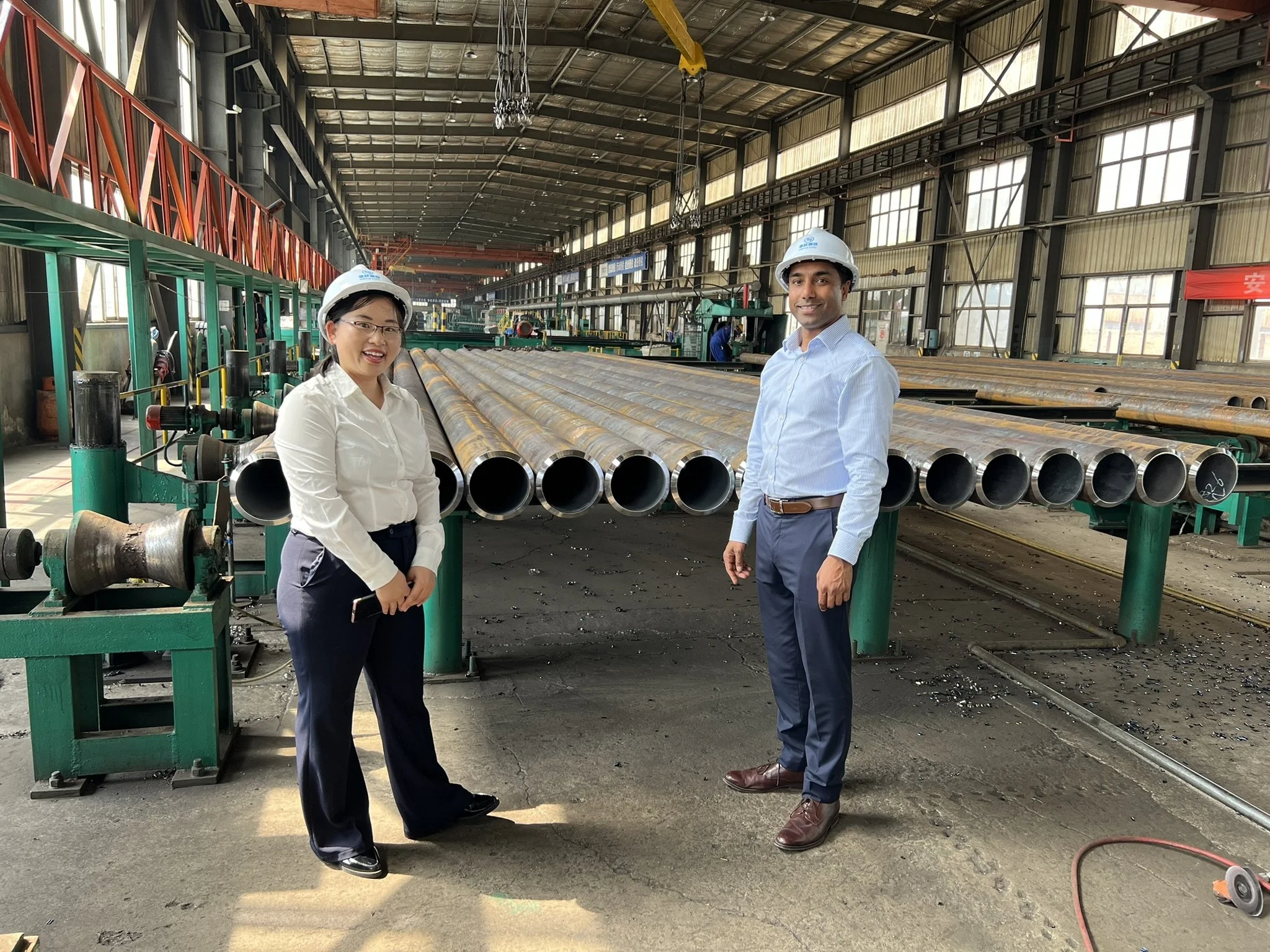 April 2025, Visit to Gas Pipe Factory, Tianjin China for Mnazi Bay Gas Well Project, Tanzania