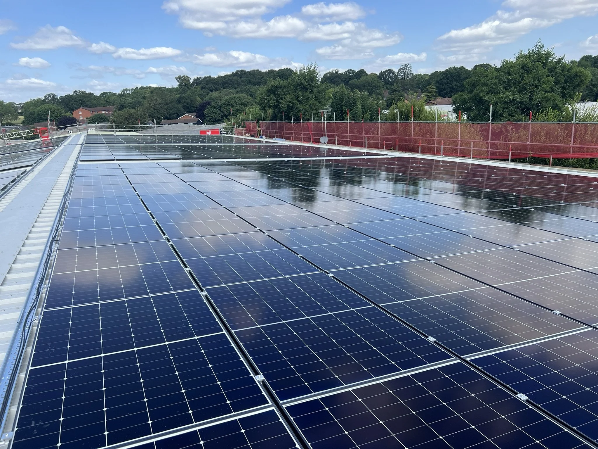 July 2025: Installation of 800 Solar PV Modules at TSL HQ