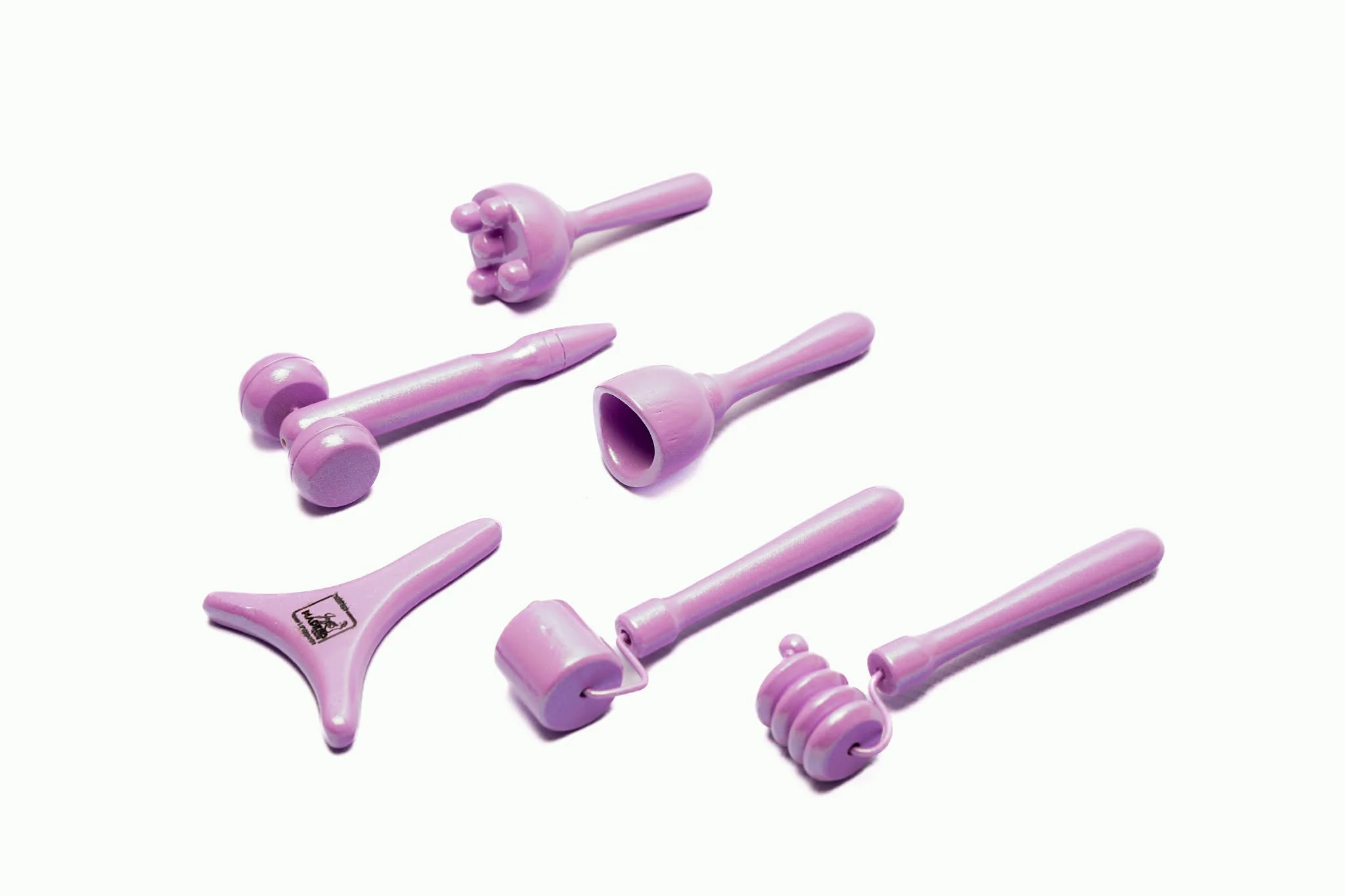 Kit 6 outils de Madérothérapie pour le visage en bois Jo Madéro- 100 % Colombien