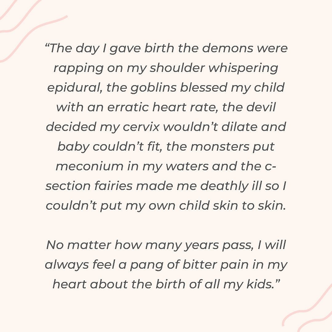 &ldquo;My friend wrote this to me today. I&rsquo;ve never known she felt like this, and it spoke volumes about her own personal birth trauma.&rdquo;

Thank you to both of you for allowing your words to be shared.  Birth Trauma can be difficult to rec