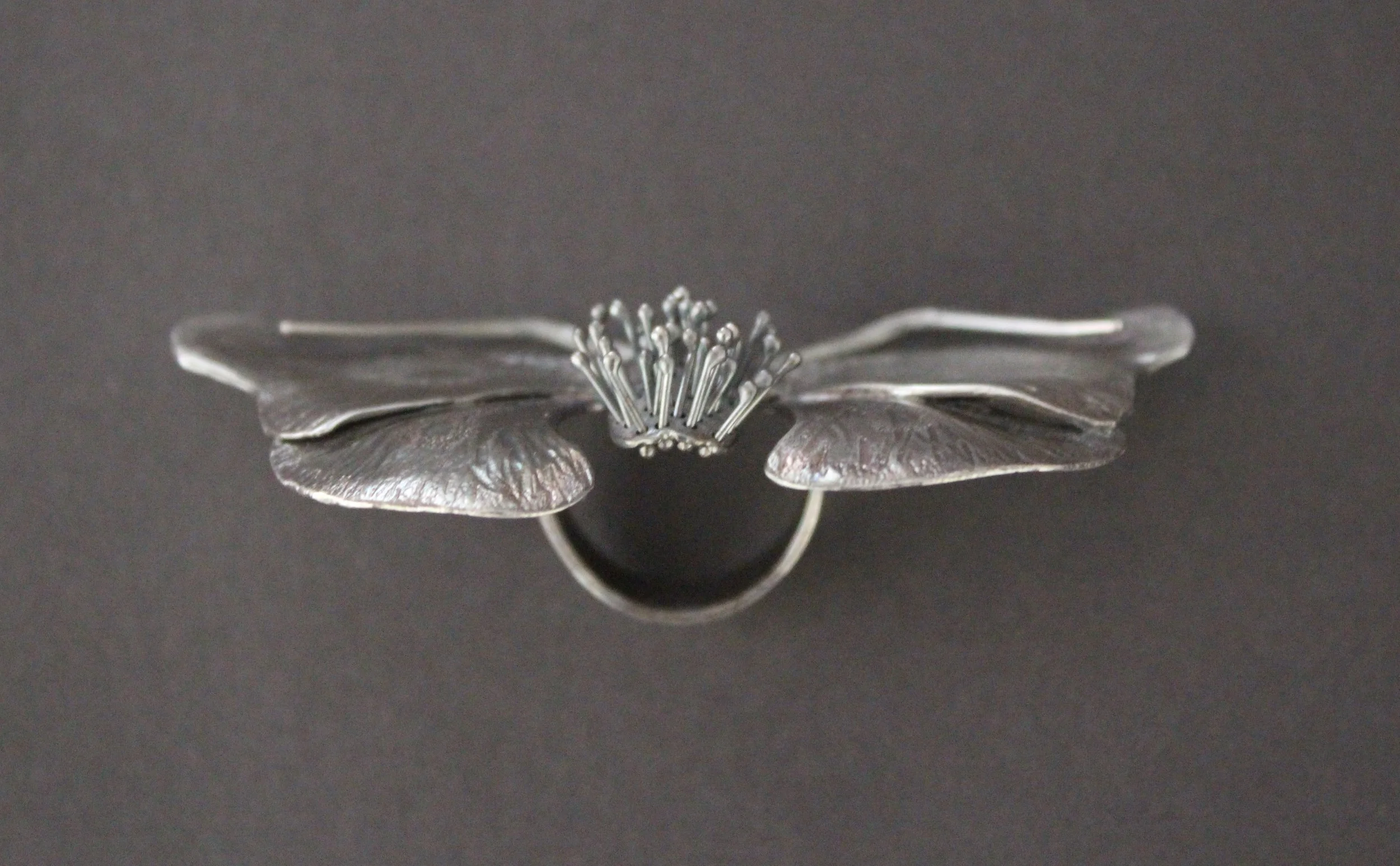 Goth Moth Ring
