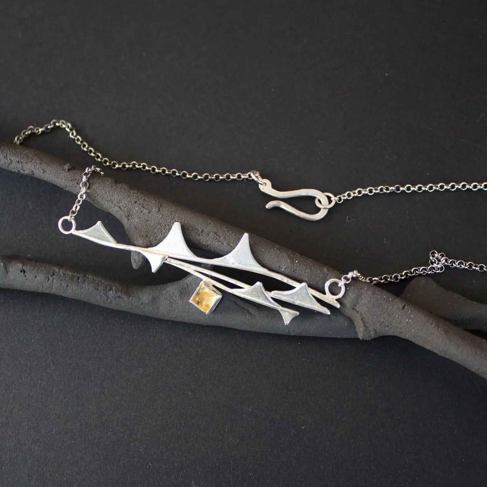 Lark Ascending Thorn Sprig Necklace