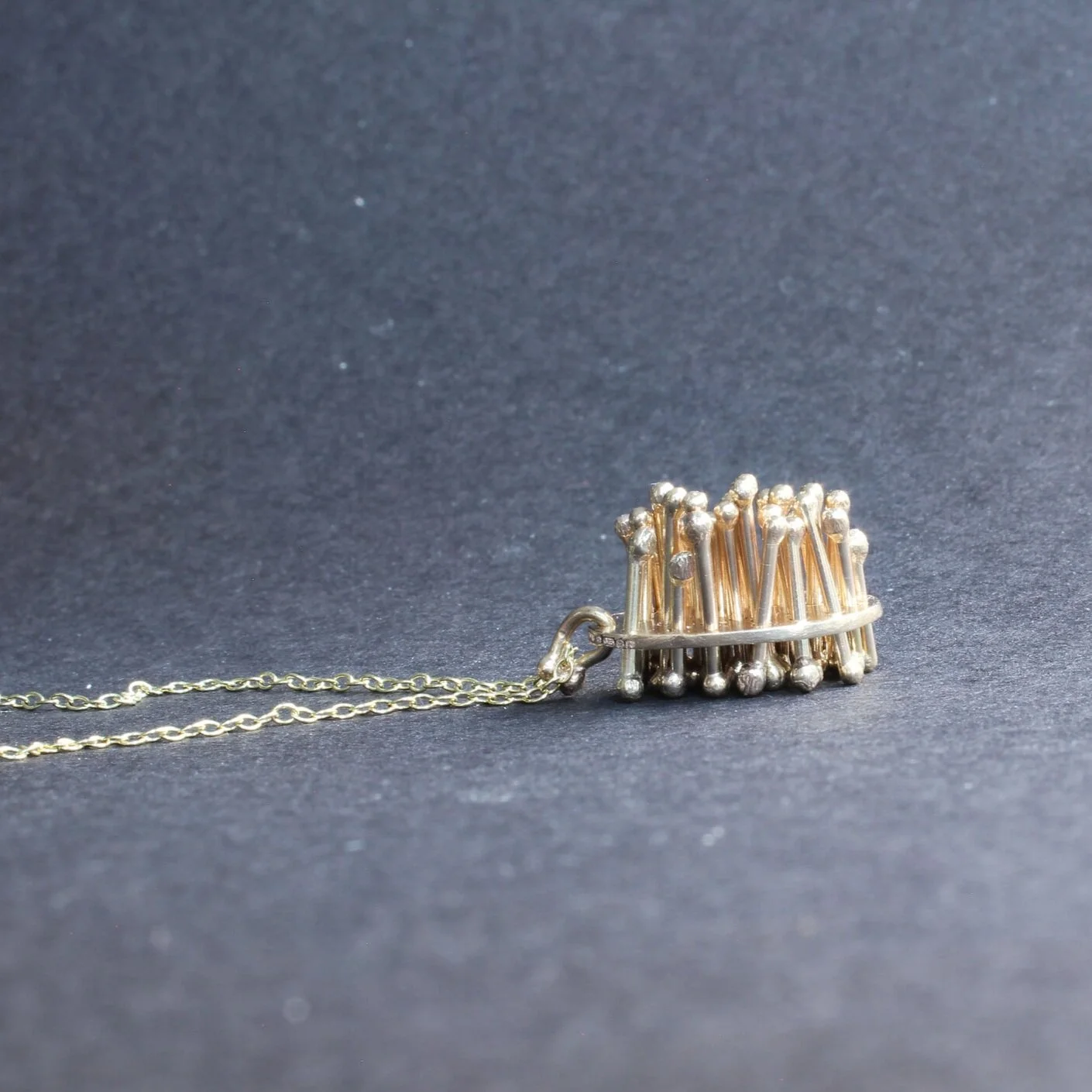 Small Gold Moss Pendant