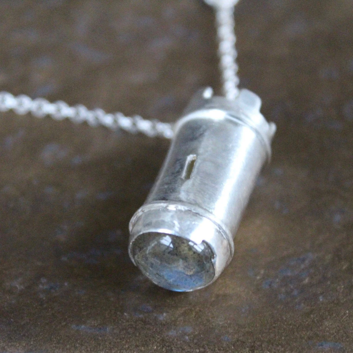Round Labradorite Tower Pendant
