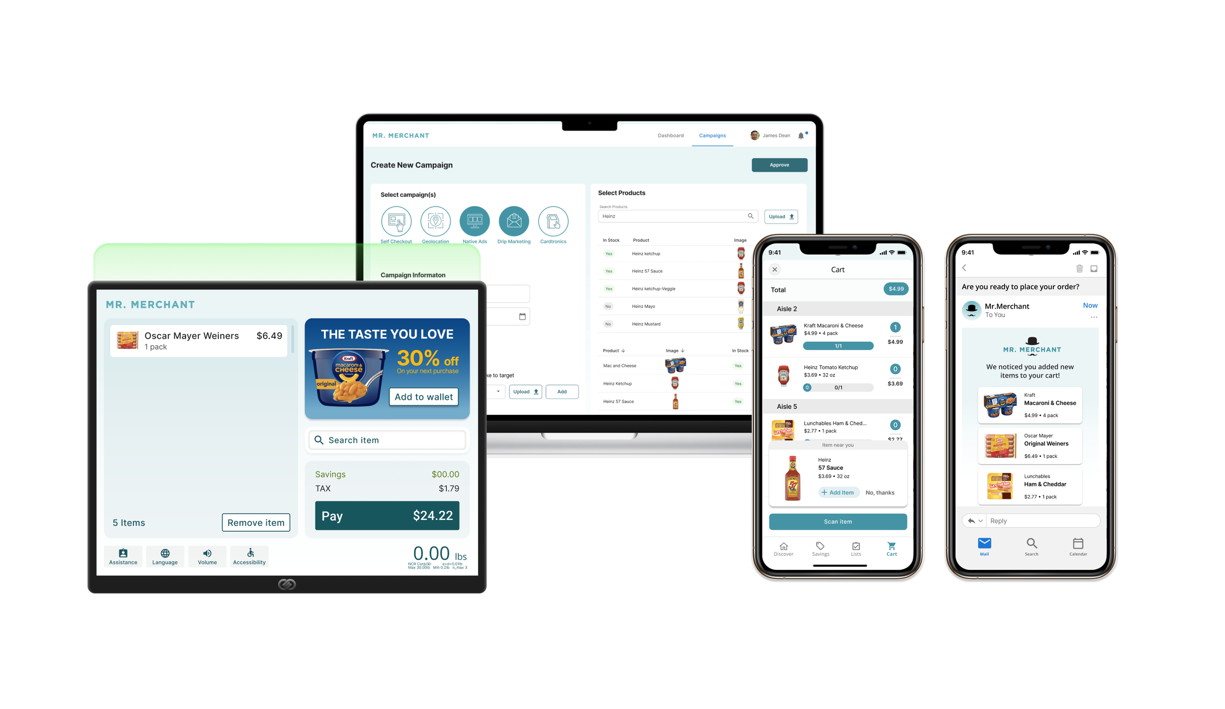 Sample of all ad network designs, desktop, mobile and kiosk