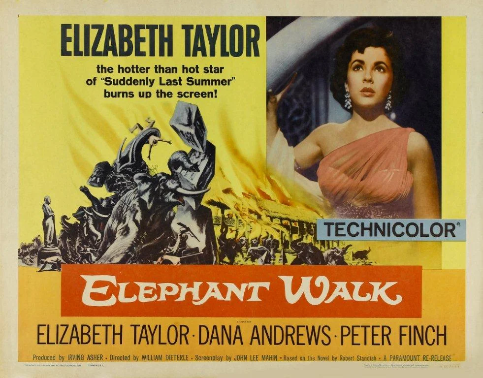 "Elephant Walk" starring Elizabeth Taylor & Peter Finch (Warner Bros.)
