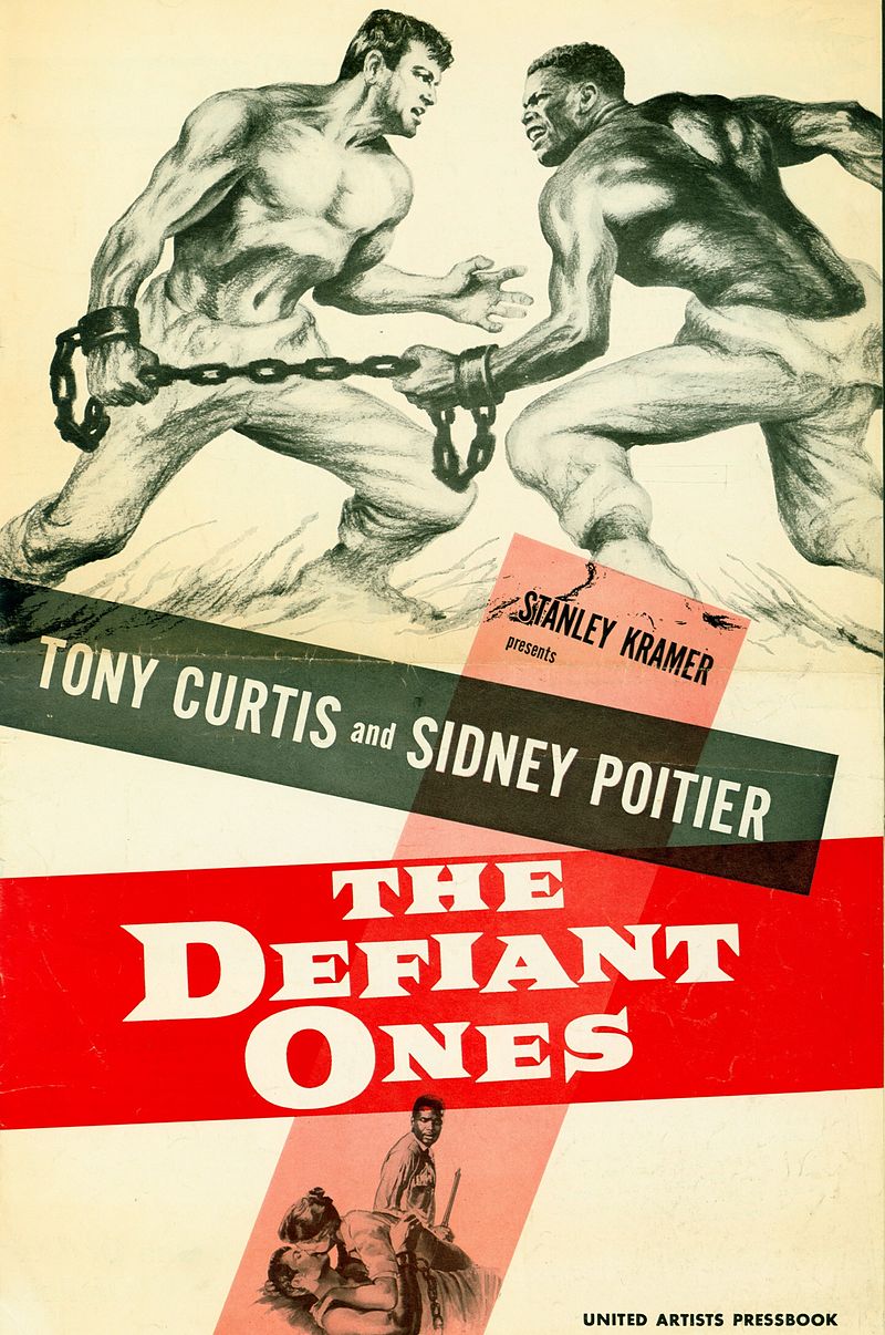 "The Defiant Ones" starring Tony Curtis & Sidney Poitier (United Artists)