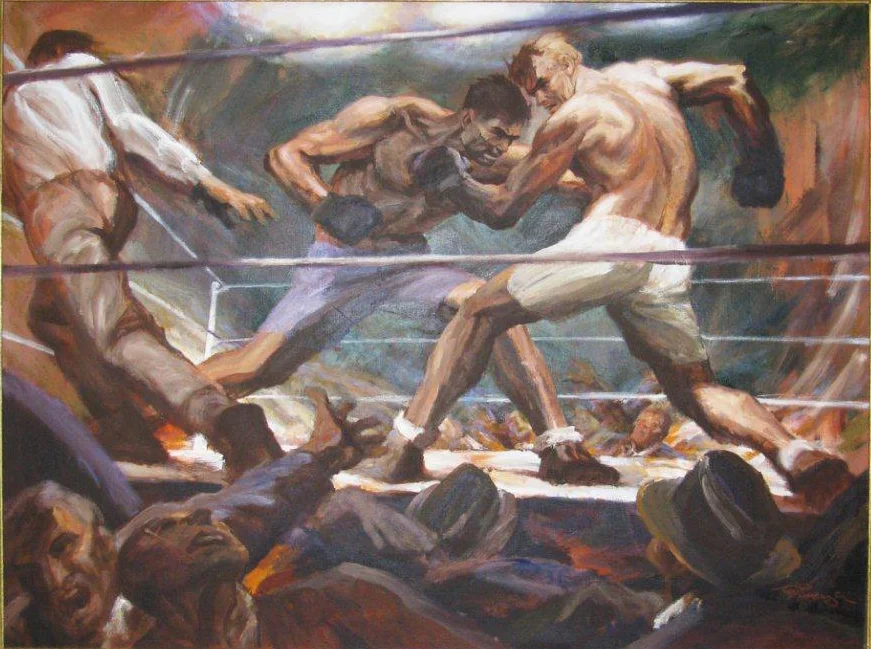 1974 - Limited Edition Lithograph, DEMPSEY vs. TUNNEY