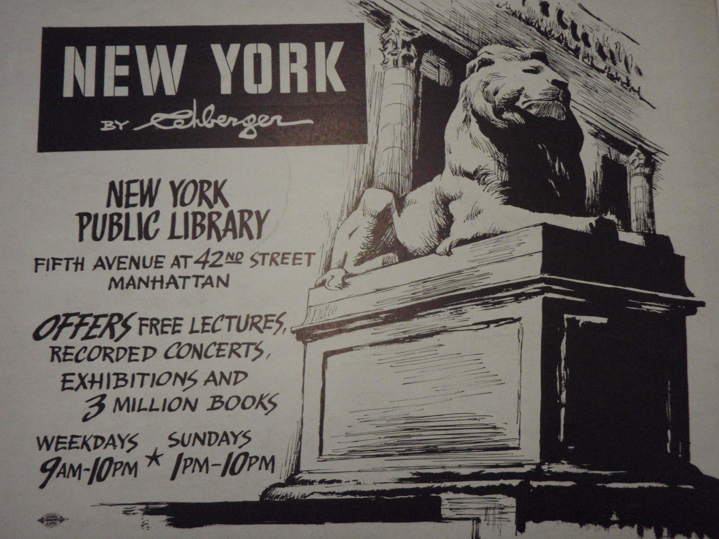 NEW YORK by REHBERGER  1948 #12   Subway Poster  - New York Subways Advertising Co..JPG