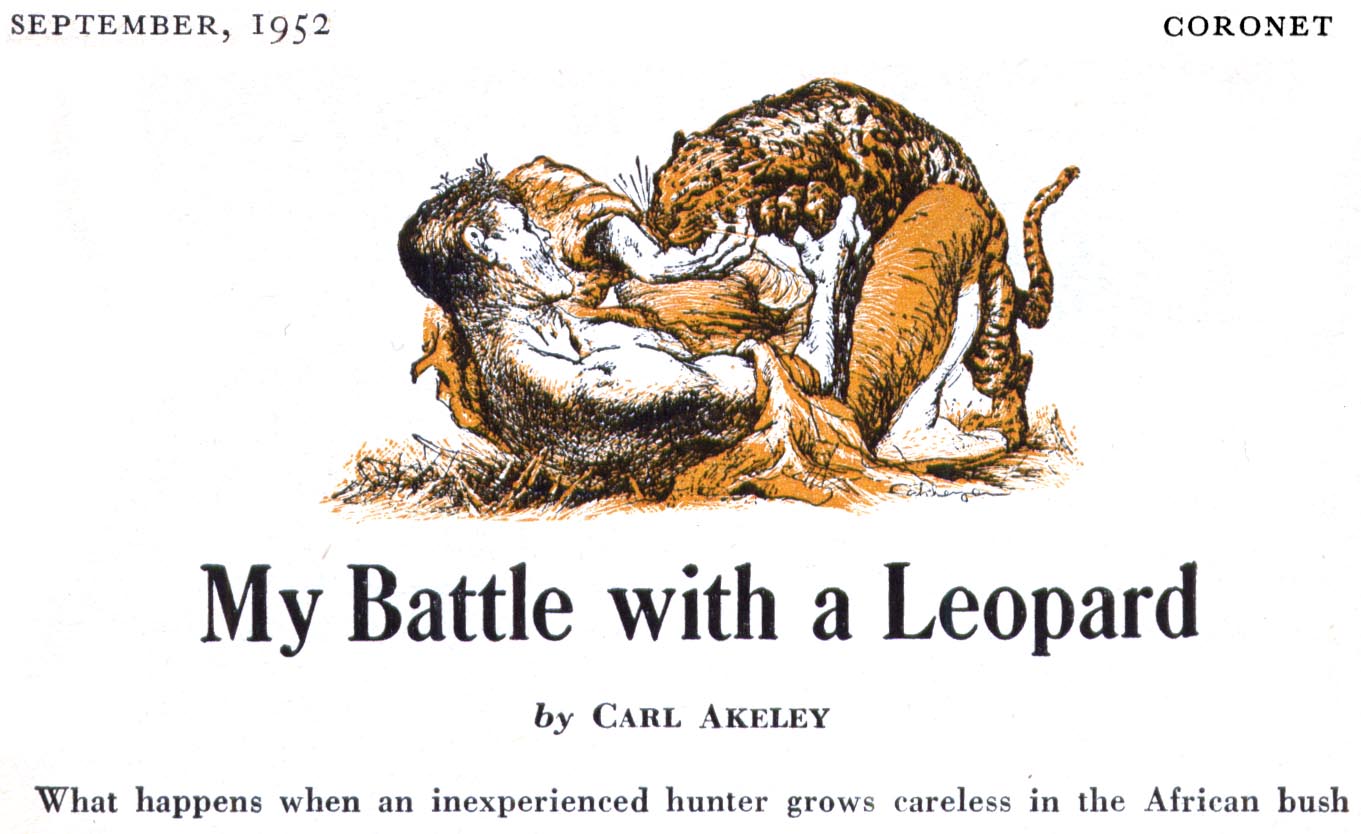 September 1952 - My Battle with a Leopard  