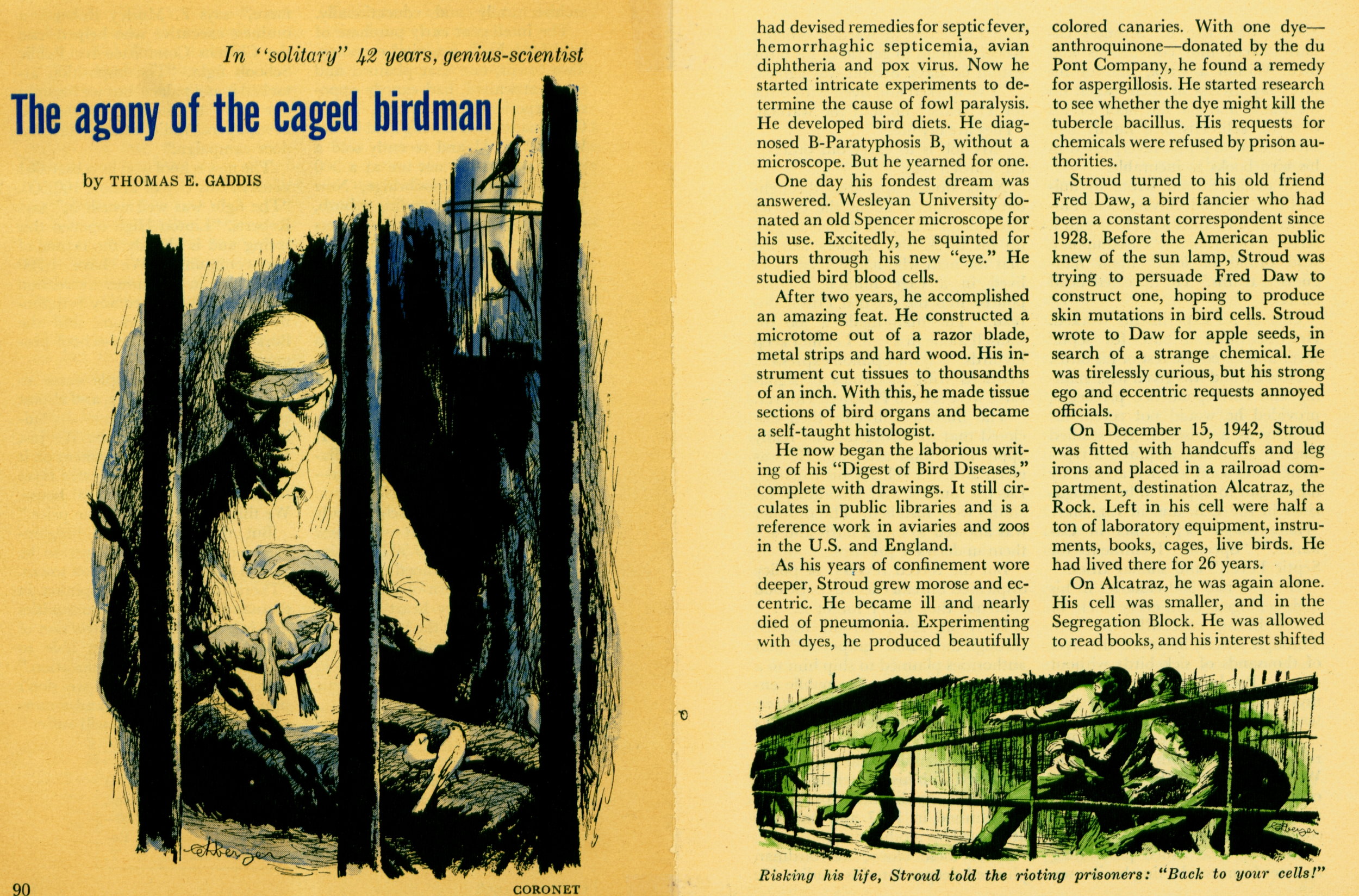 CORONET - The Agony of the Caged Birdman  OCT 1958.JPG