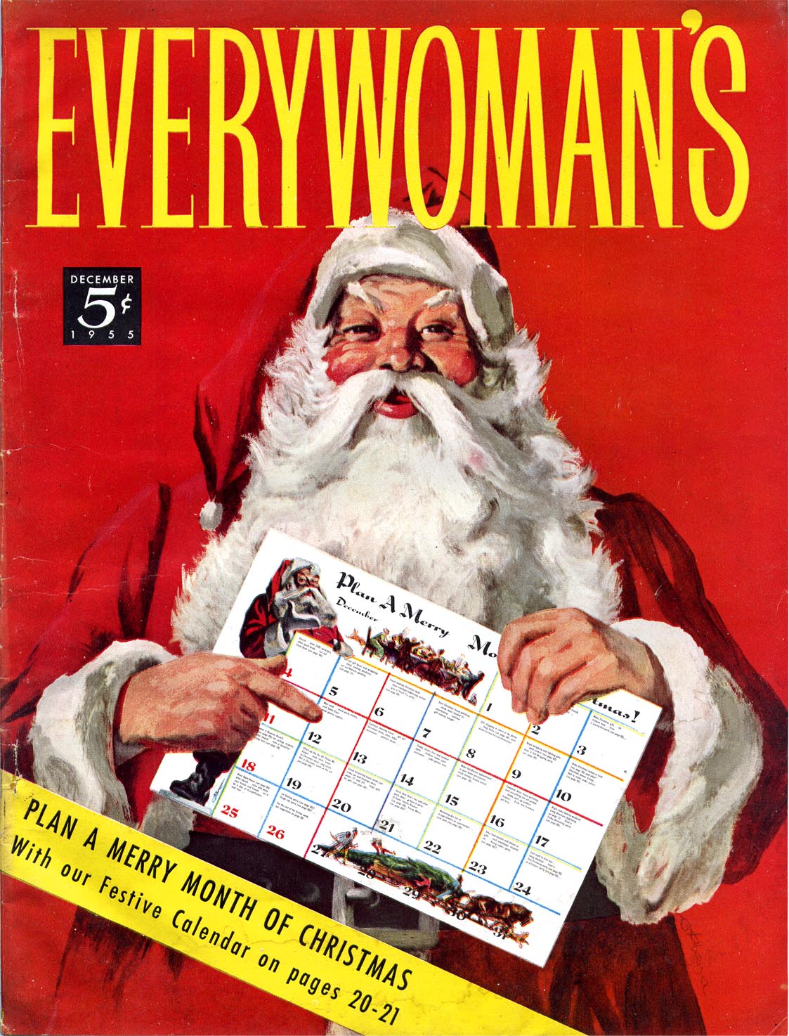 December 1955 - Plan a Merry Month of Christmas