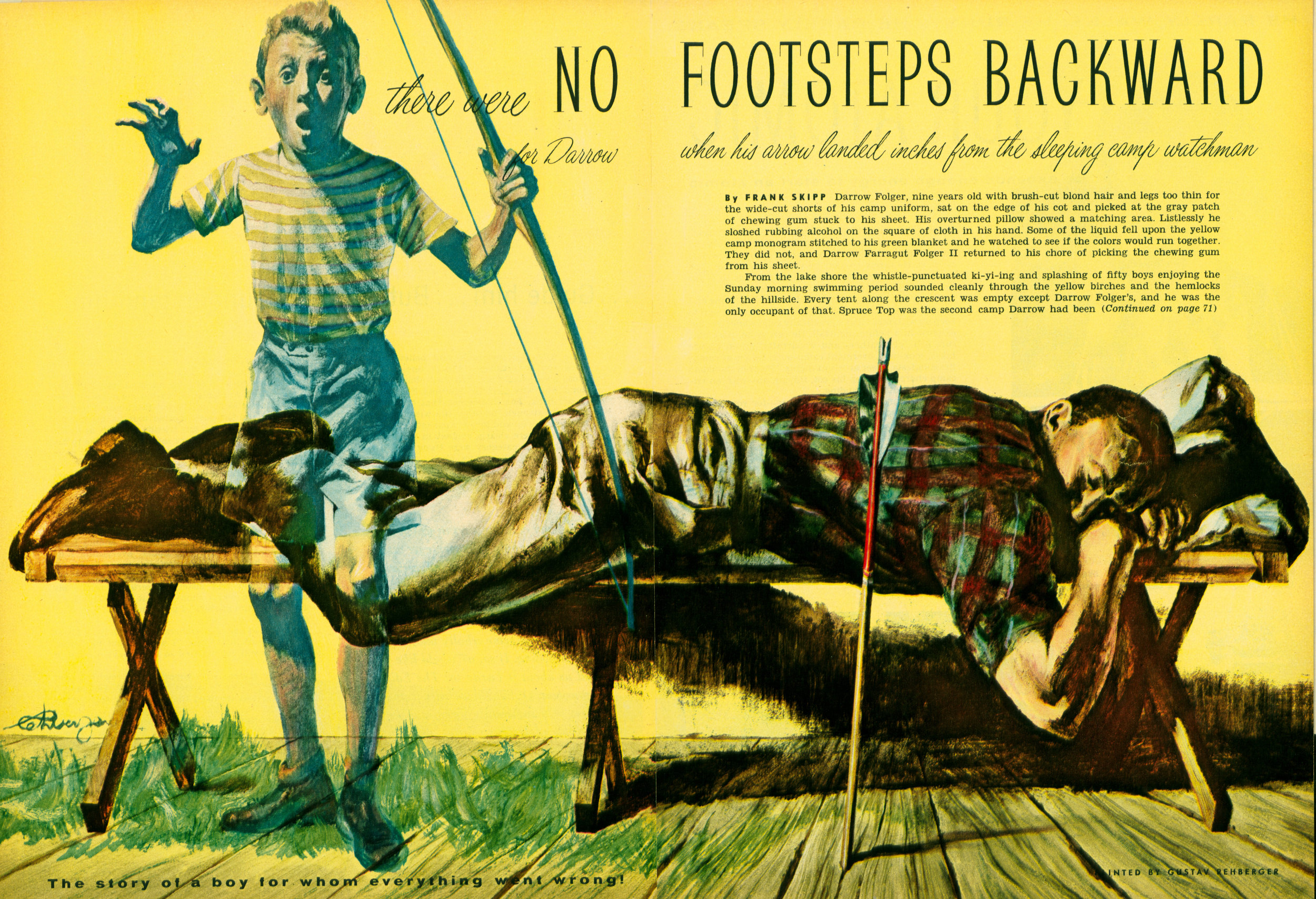 July 1955 - No Footsteps Backward  