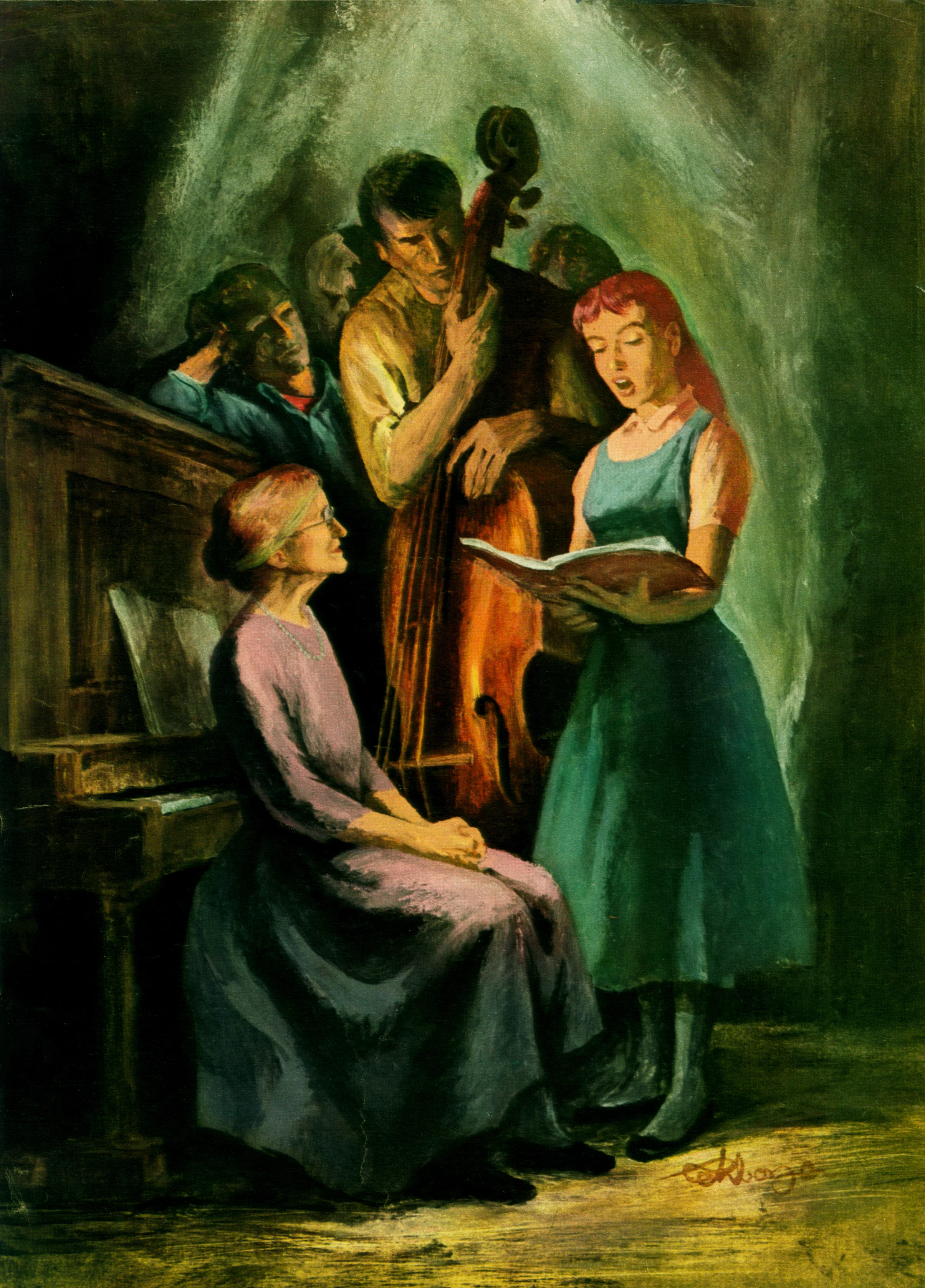 February 1957 - Mother and Her Good Voice