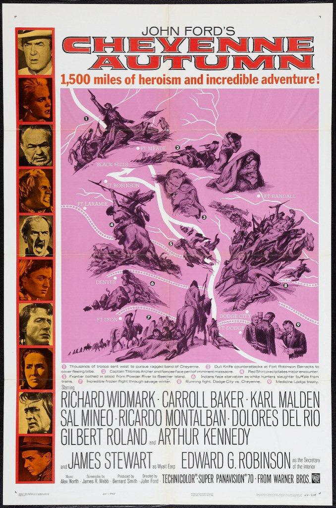 "Cheyene Autumn" starring Richard Widmark (Warner Bros.)