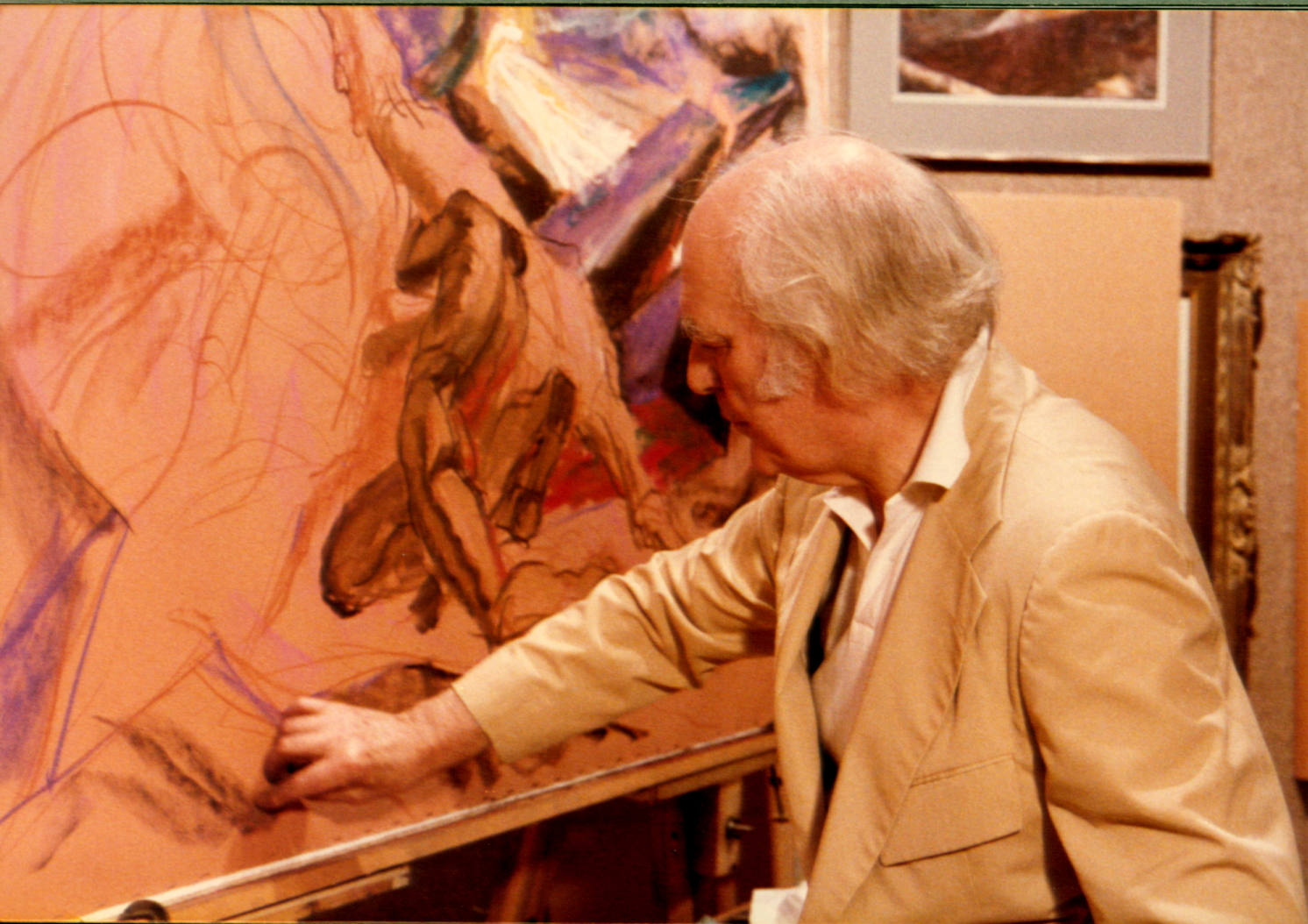 1983 #2c Pastel Society of America, National Arts Club ( Man & Horse).JPG