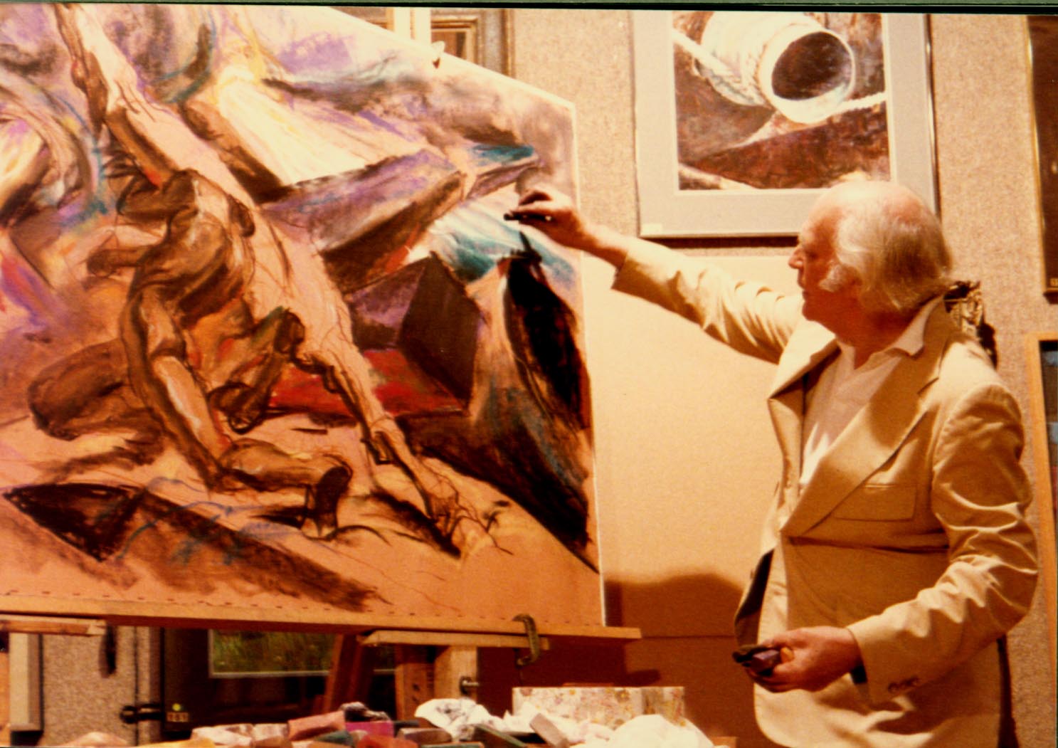 1983 #2f Pastel Society of America, National Arts Club ( Man & Horse).JPG