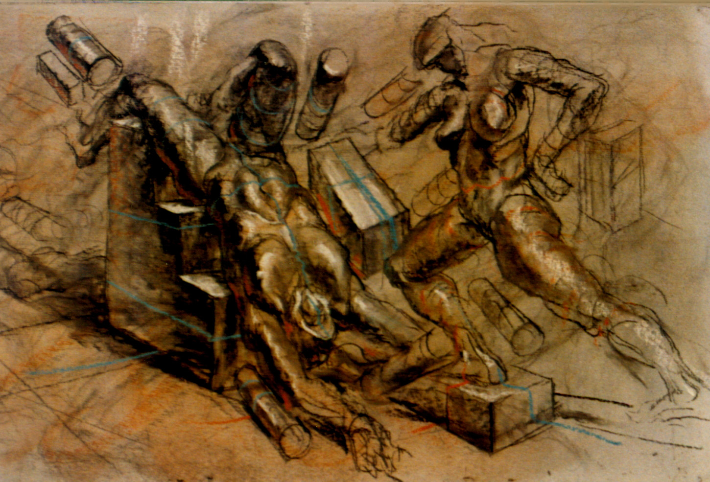 Foreshortening (Chalk, 4 x 8 ft.) 1985