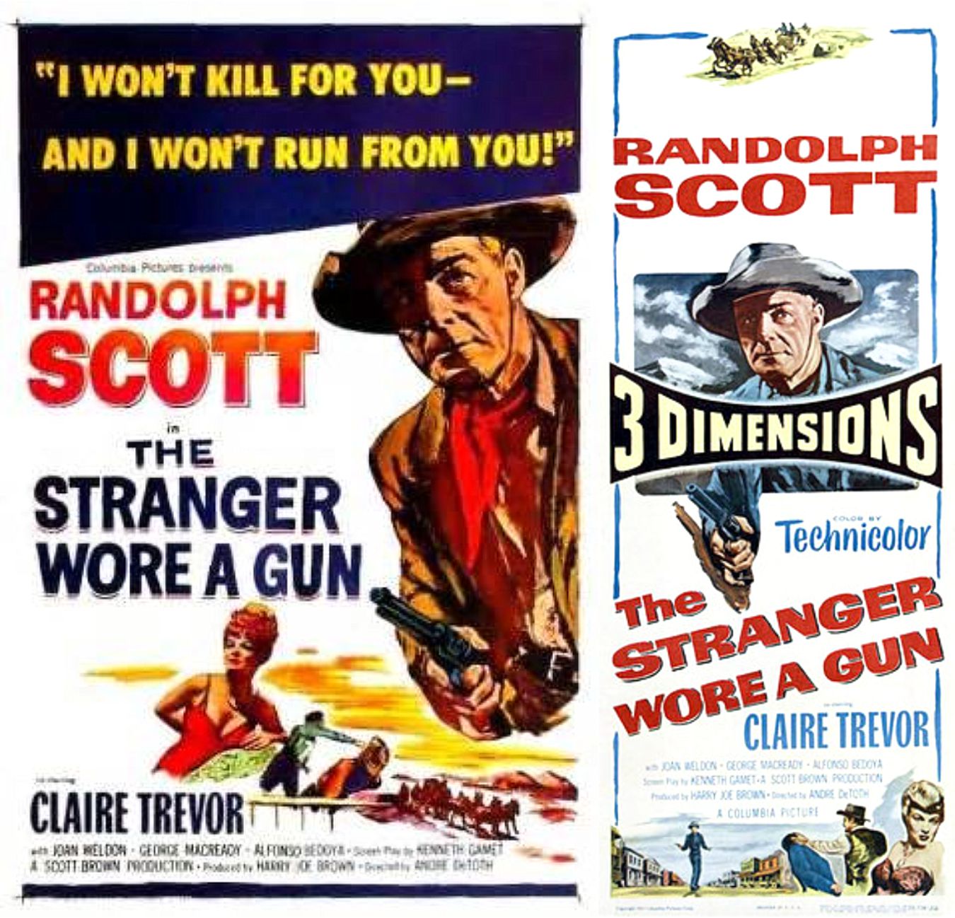 "The Stranger Wore a Gun" starring Randolph Scott (Columbia Pictures)