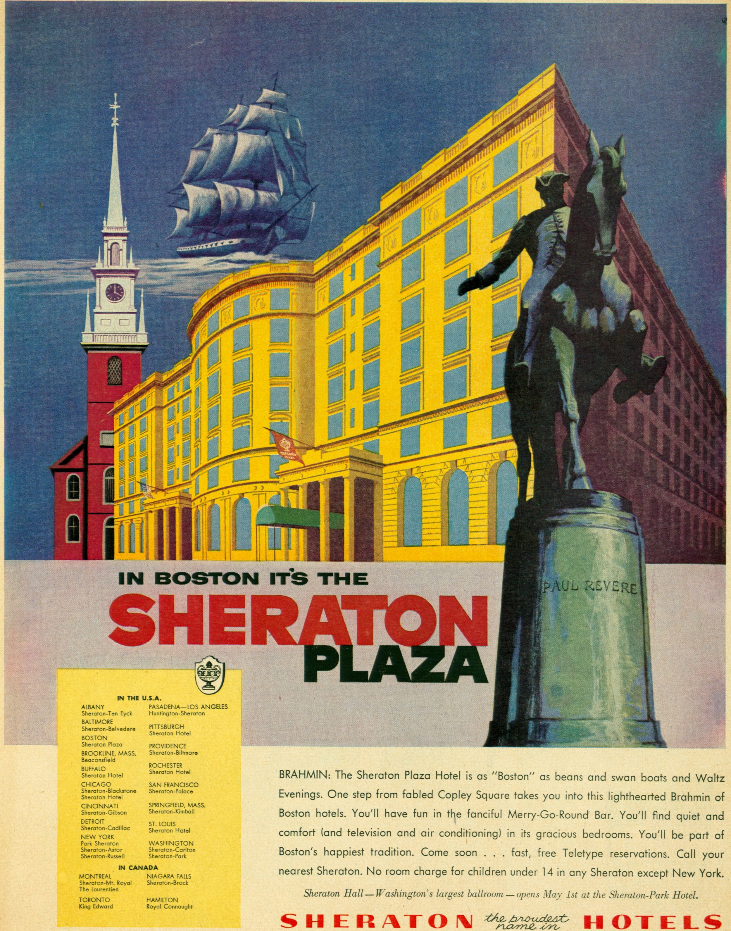 1956 - The Sheraton Plaza in Boston