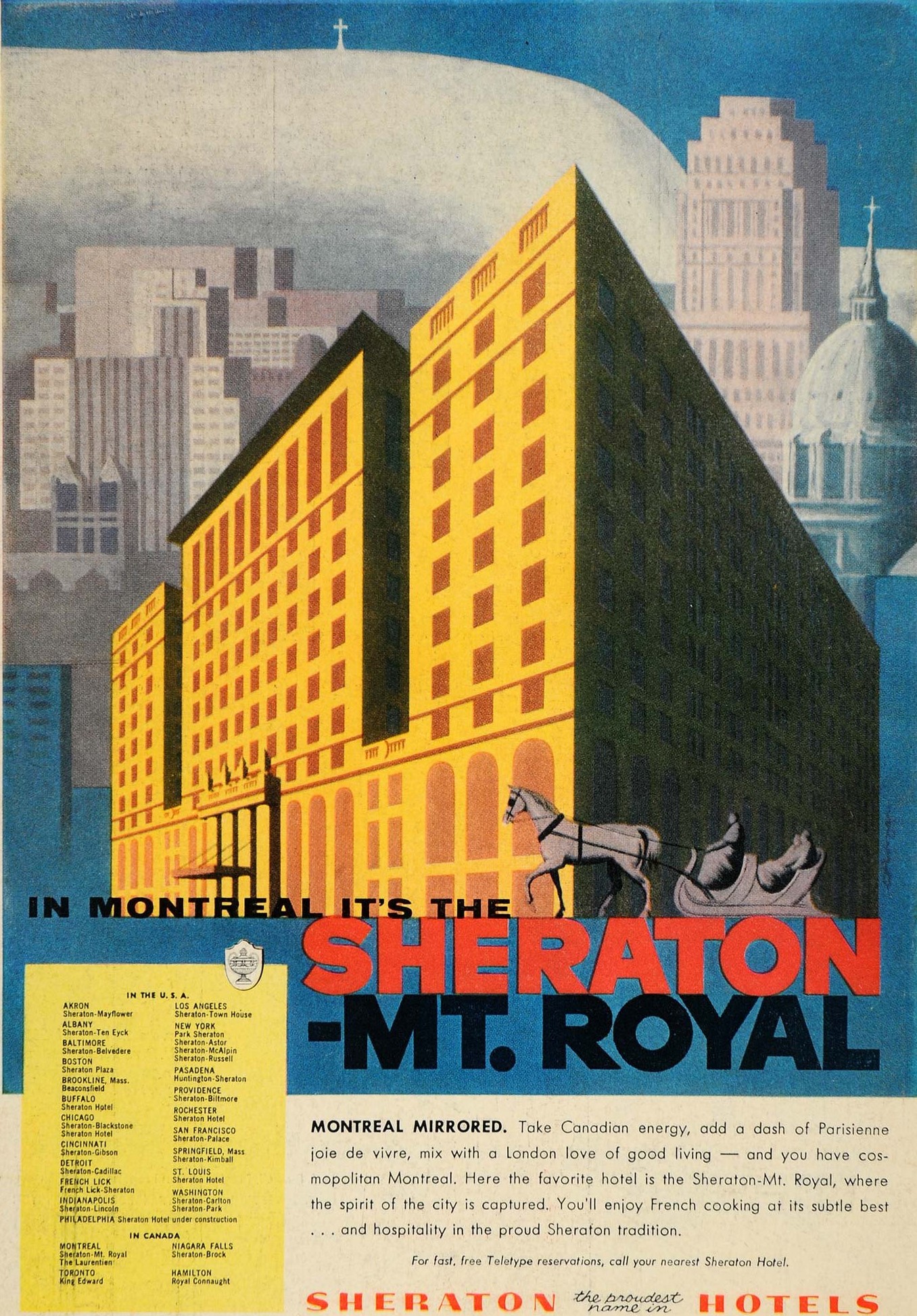 1956 - The Sheraton Mt. Royal in Montreal 