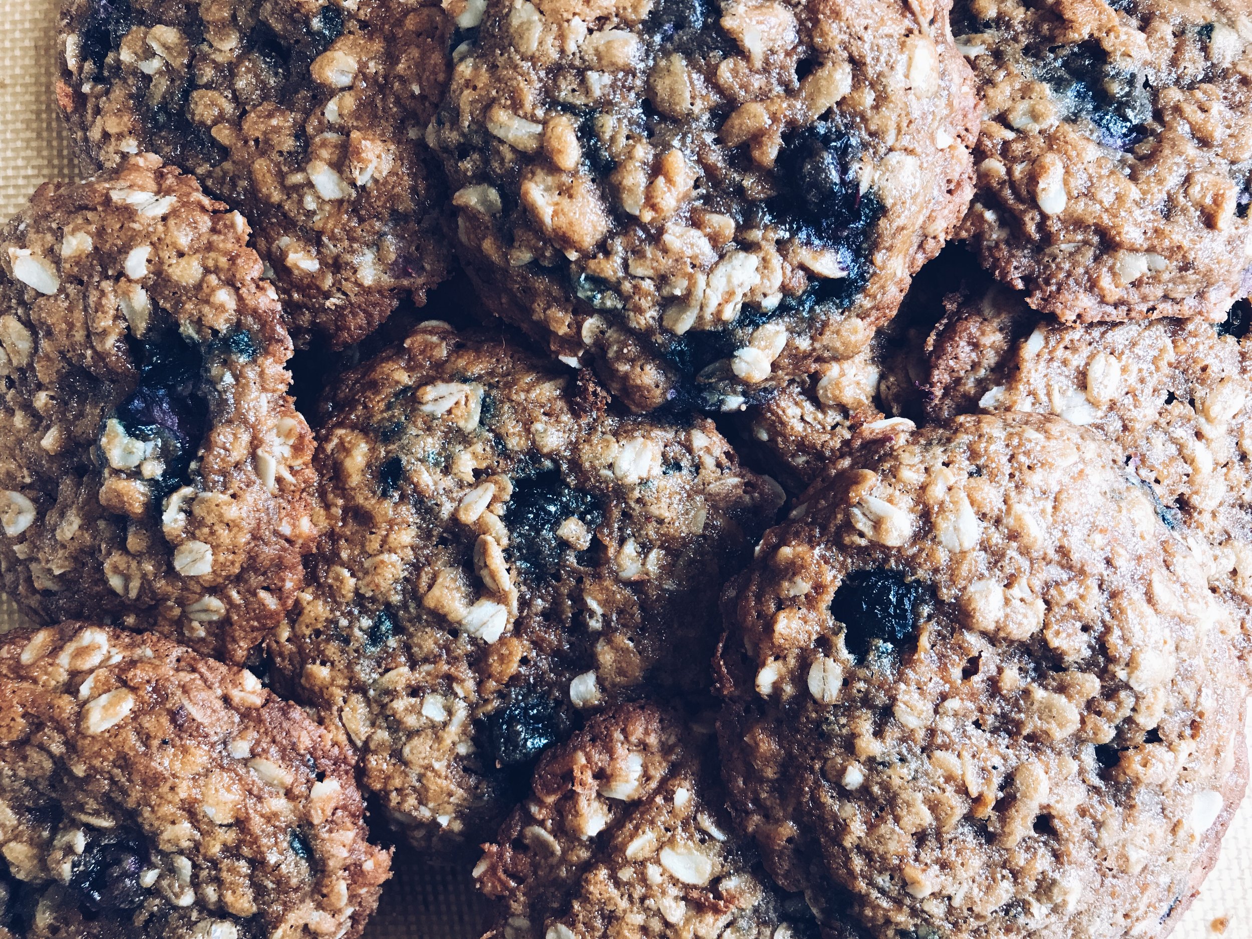 BLUEBERRY OATMEAL COOKIES