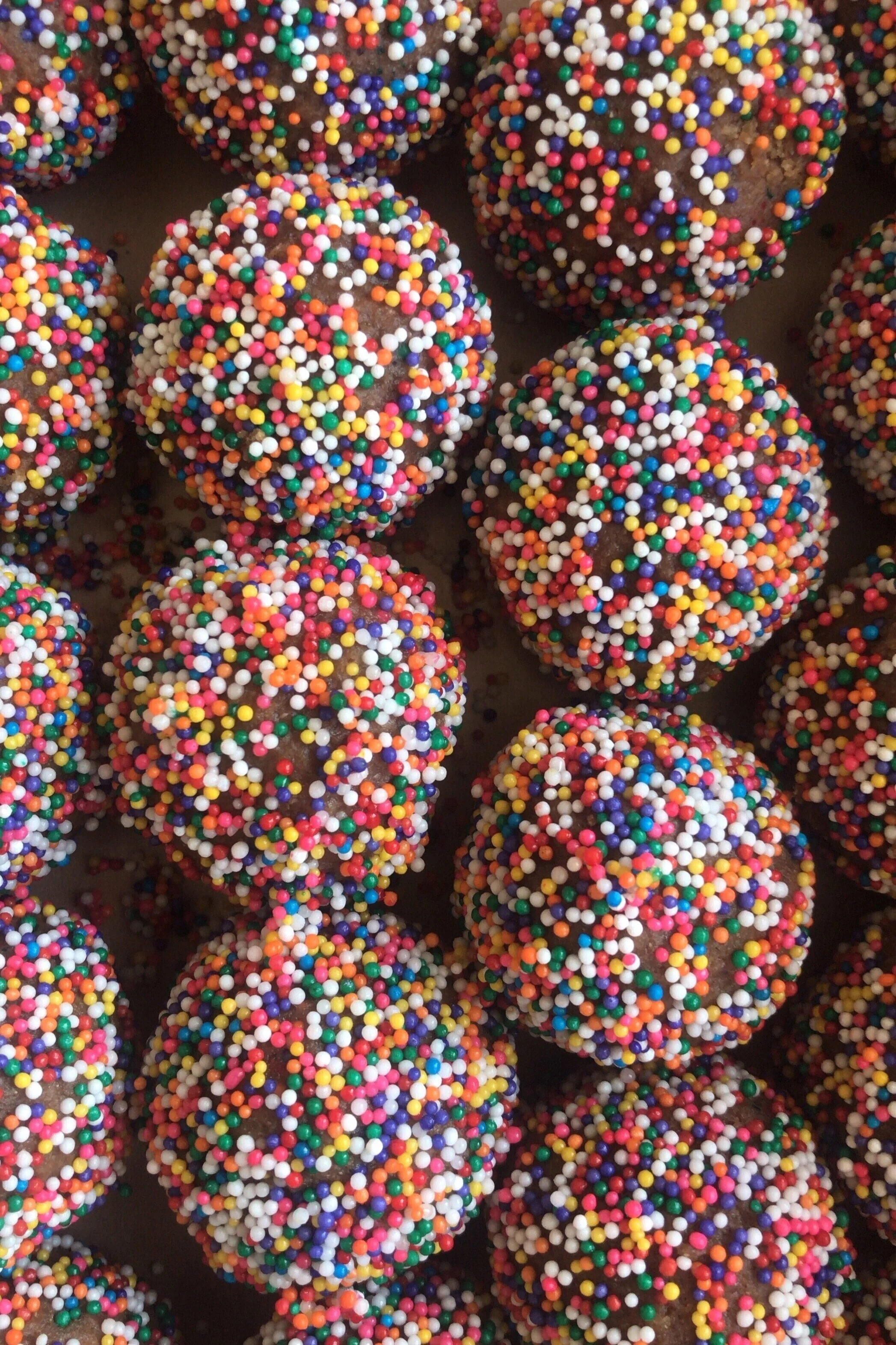 vegan vanilla funfetti truffle balls