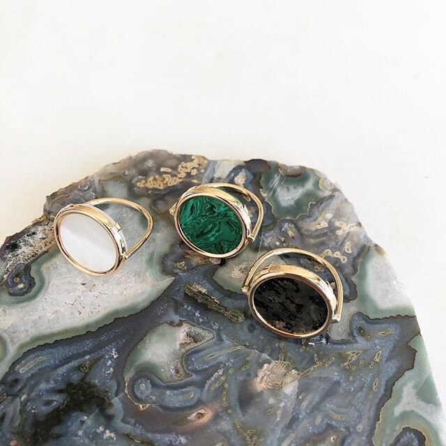 Modern Cocktail rings by @ginetteny #HunterCollective